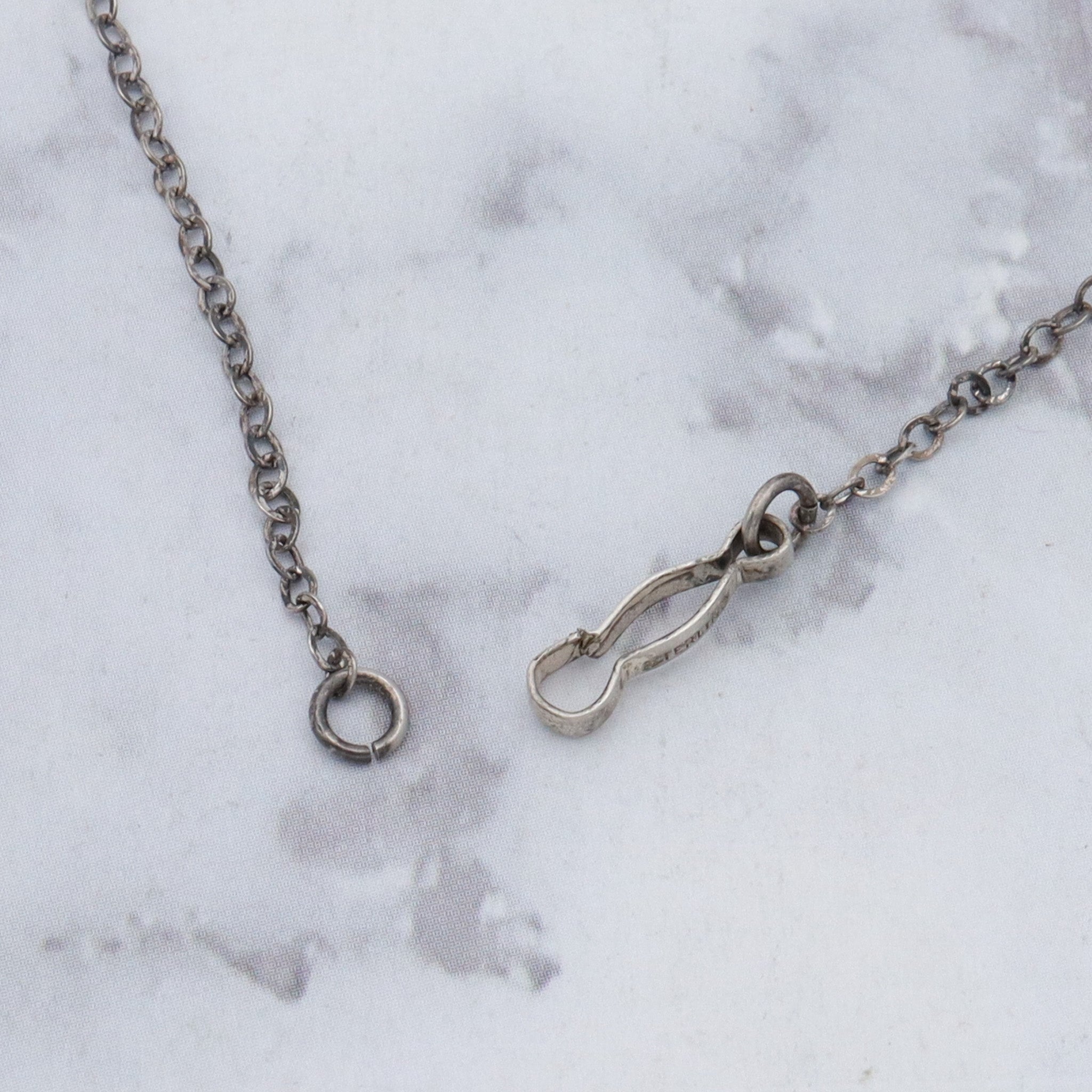 Antique sterling child’s nursery rhyme necklace