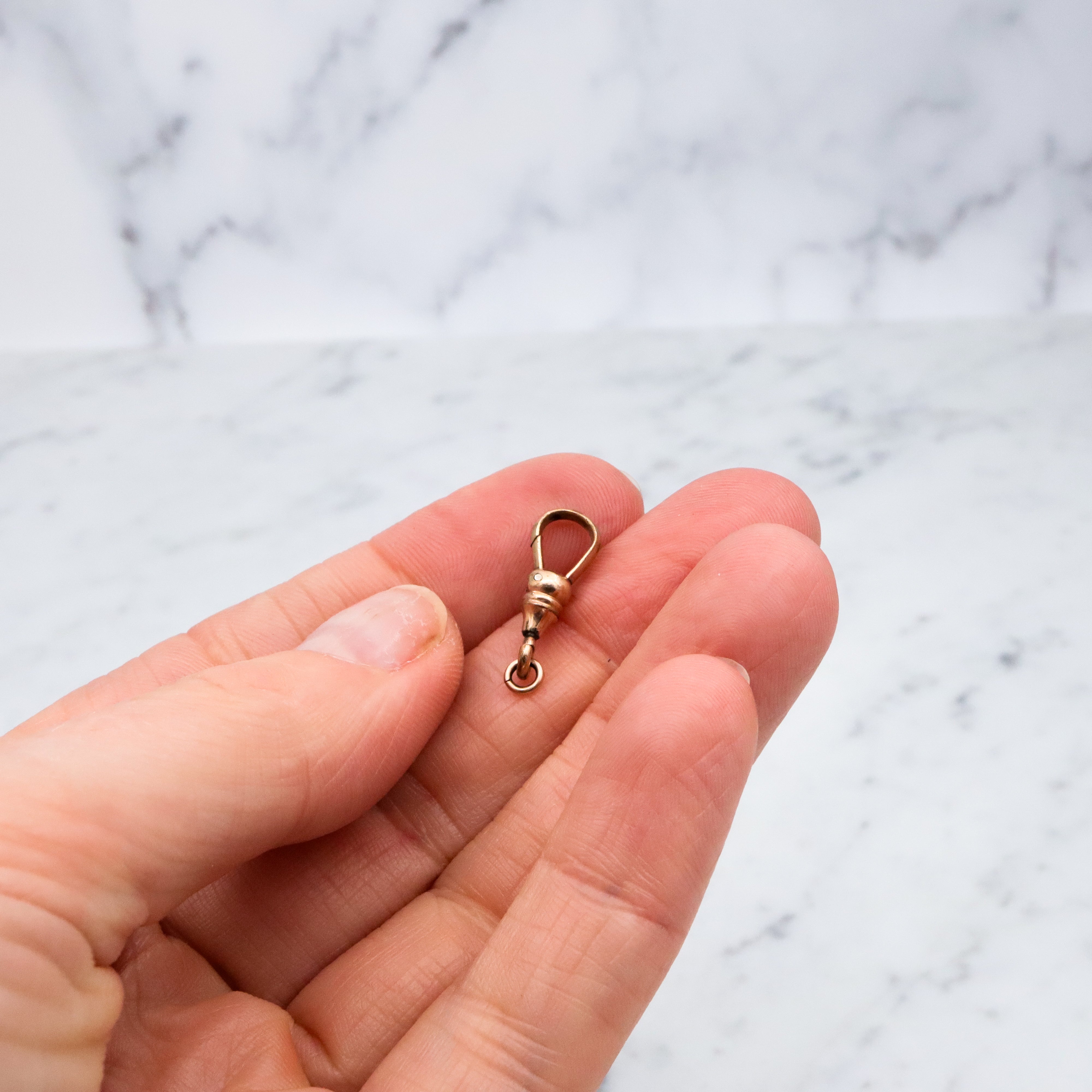 Antique Victorian gold filled dog clip clasp