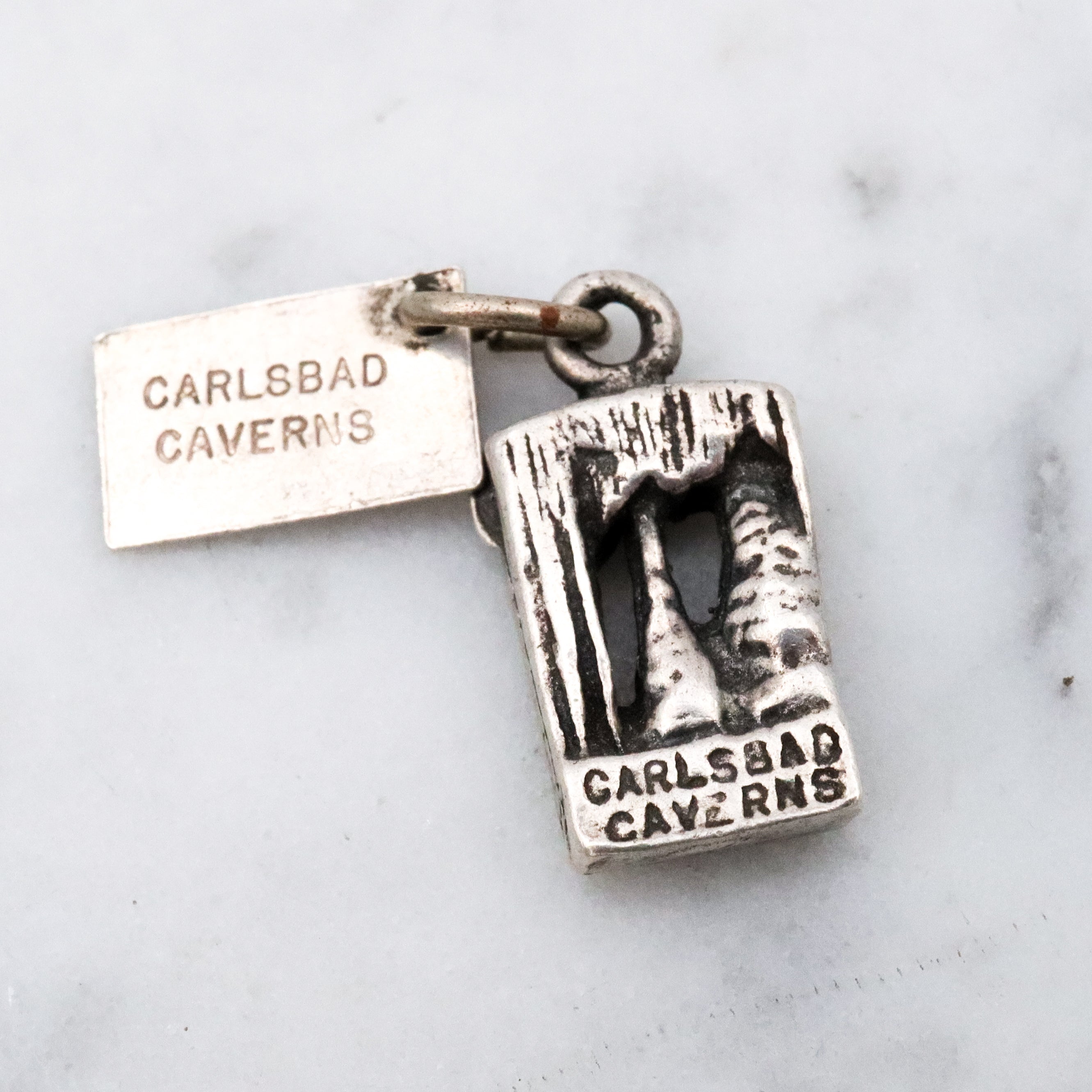 Vintage sterling Carlsbad Caverns pendant charm