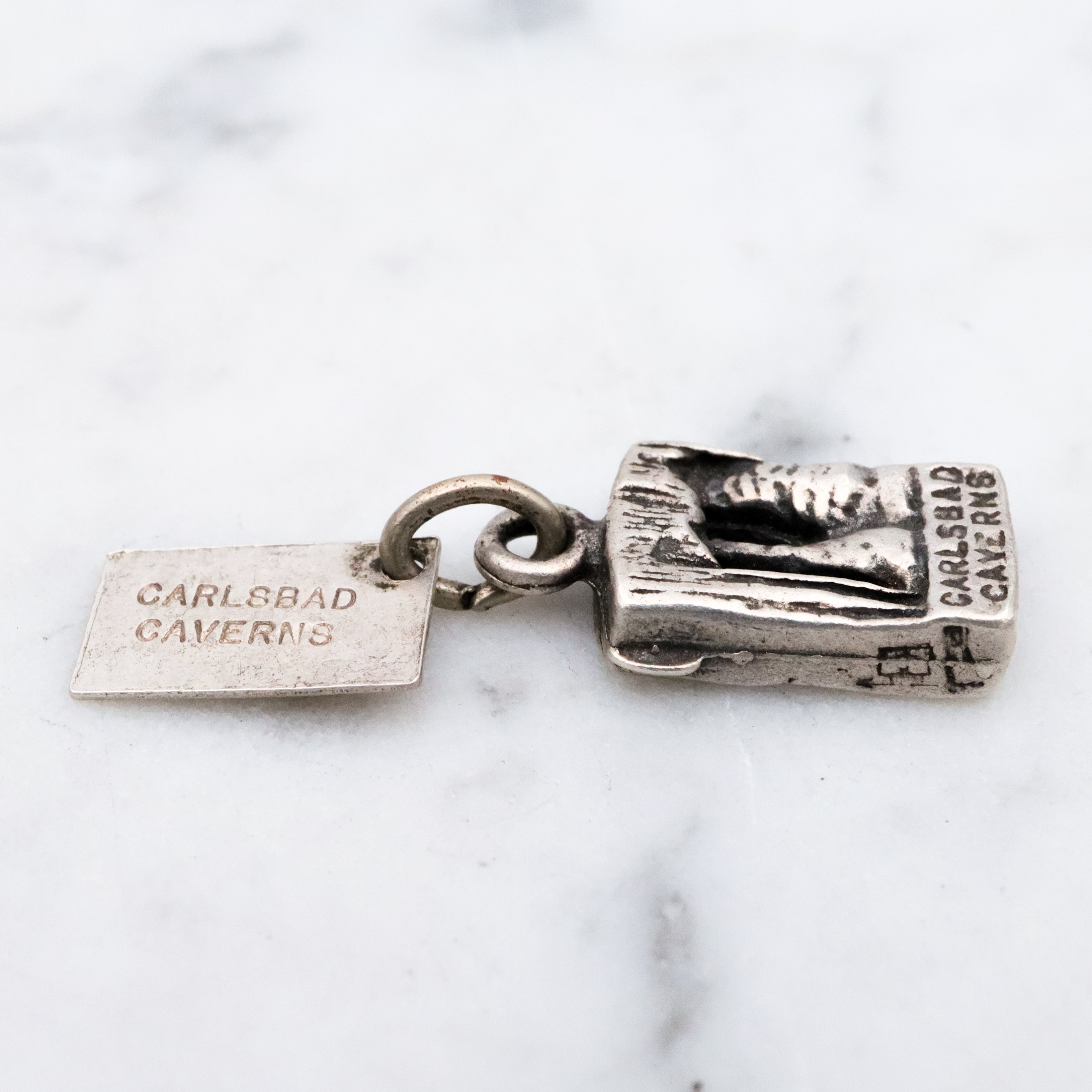 Vintage sterling Carlsbad Caverns pendant charm