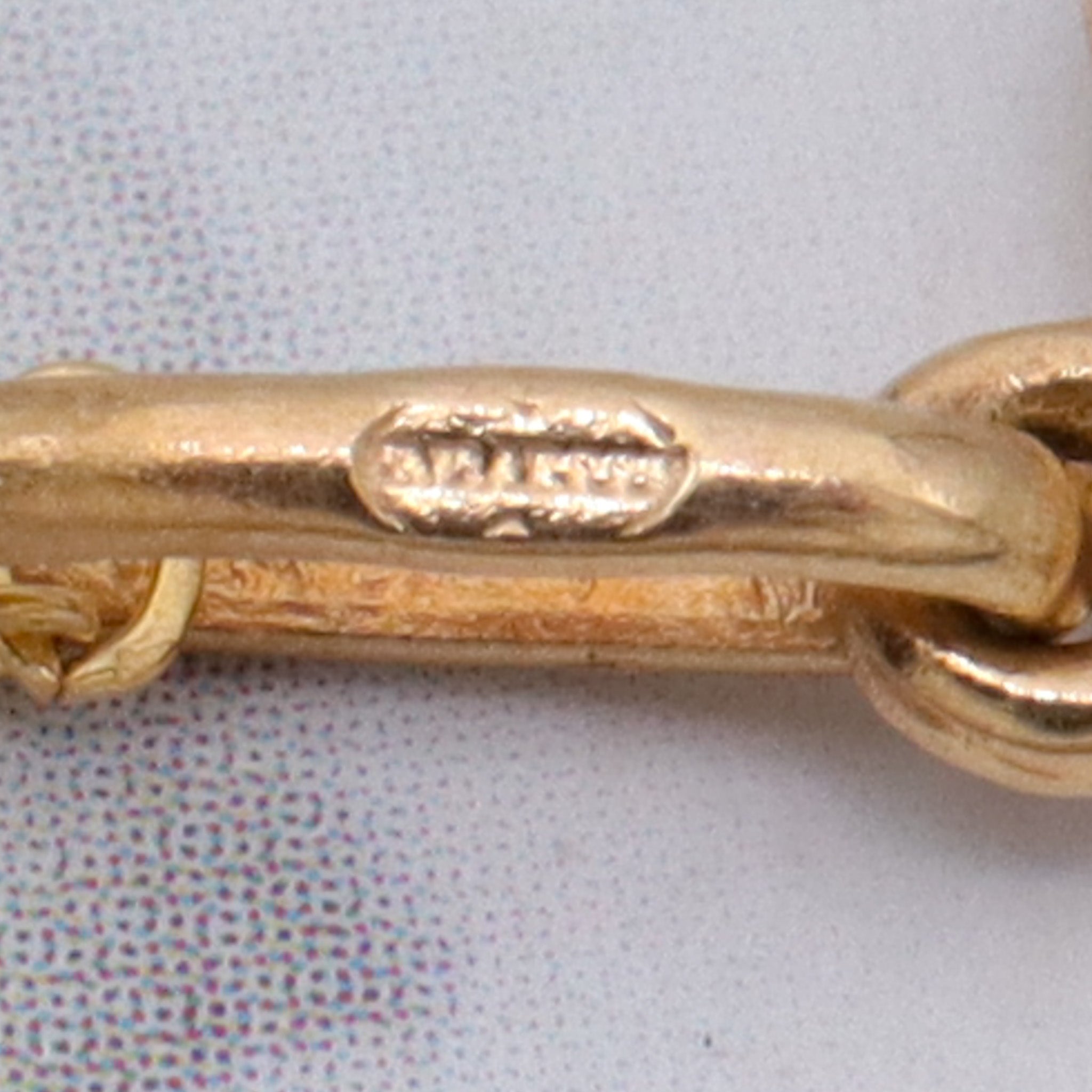 Vintage Italian 10k gold St. Christopher medallion necklace