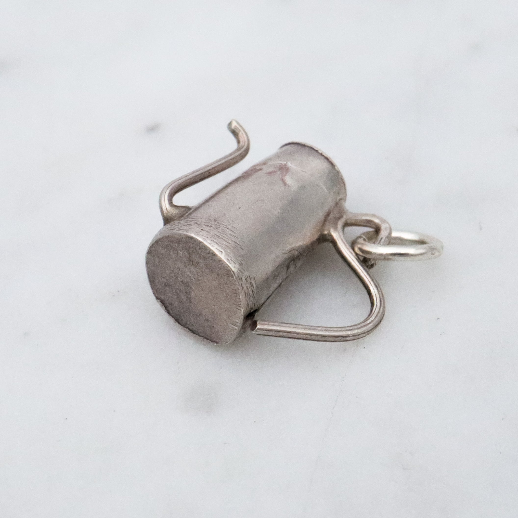 Antique sterling watering can pitcher charm pendant