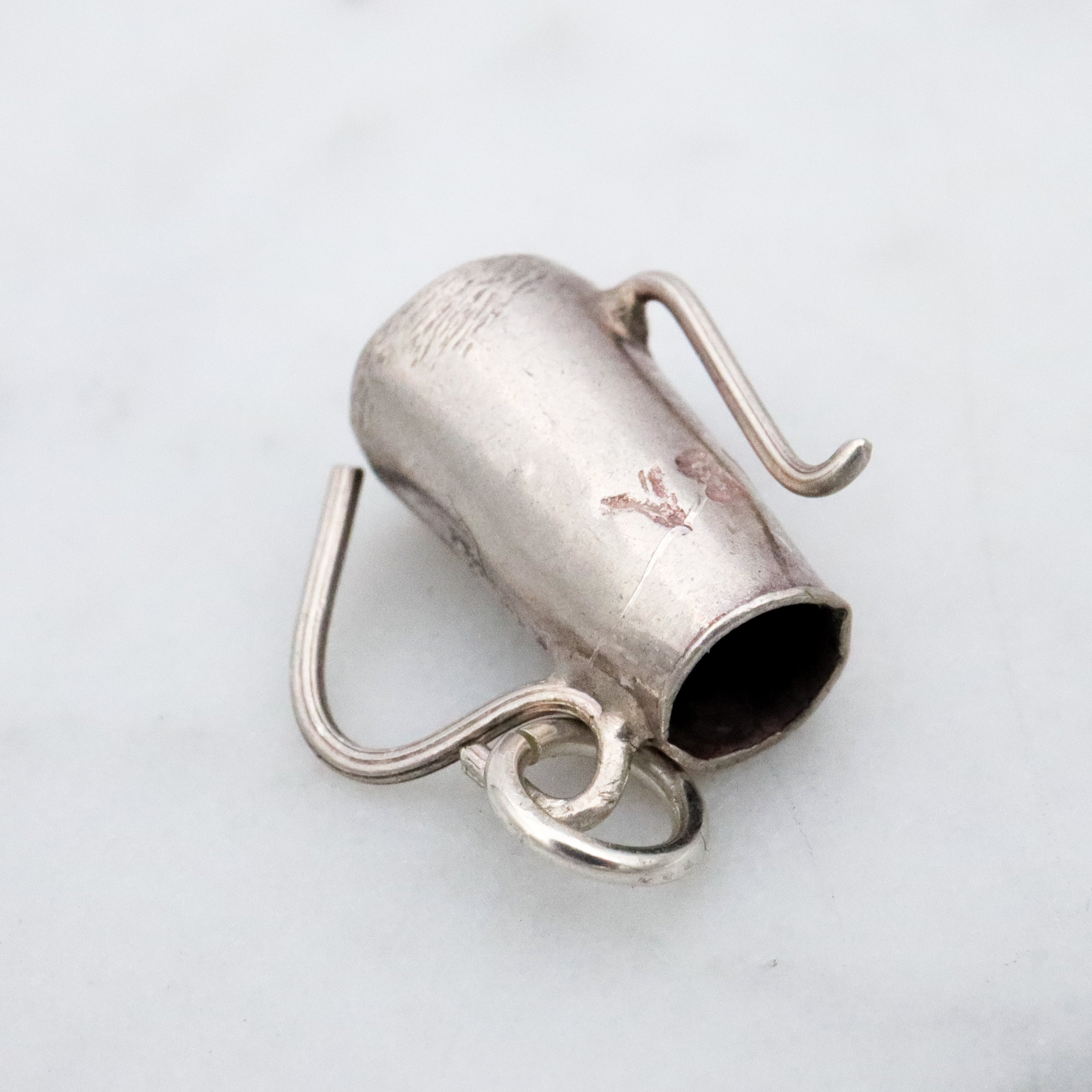 Antique sterling watering can pitcher charm pendant