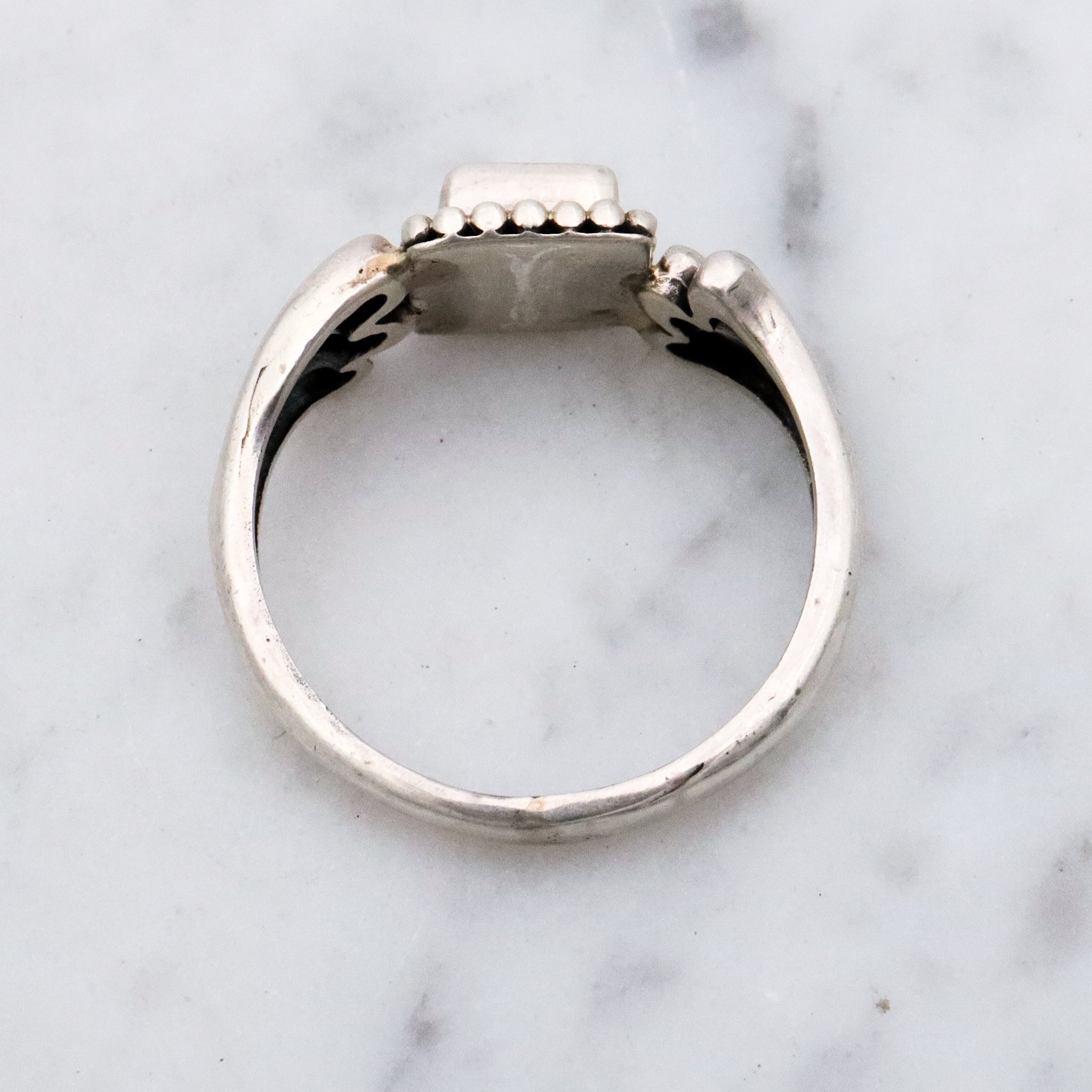 Vintage sterling amethyst ring, size 7