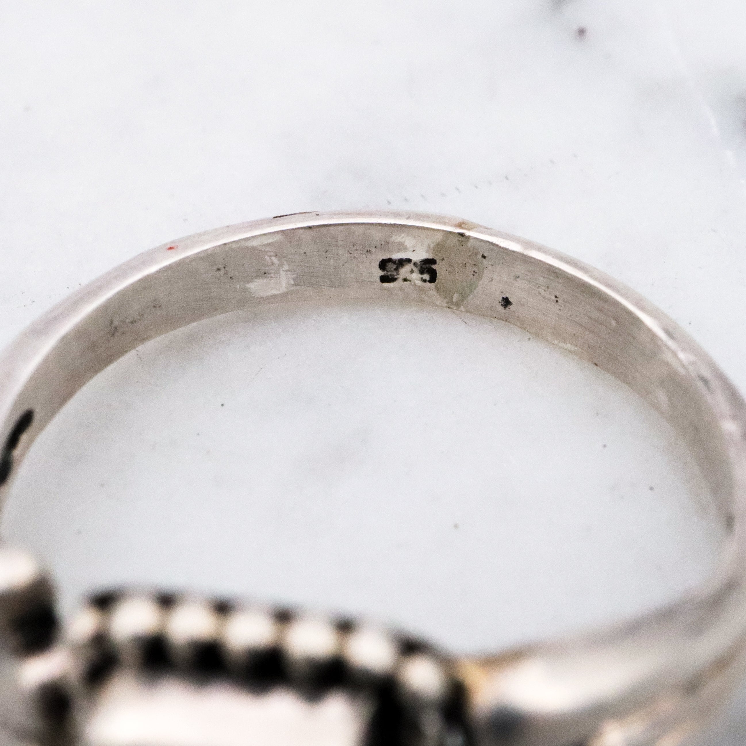 Vintage sterling amethyst ring, size 7