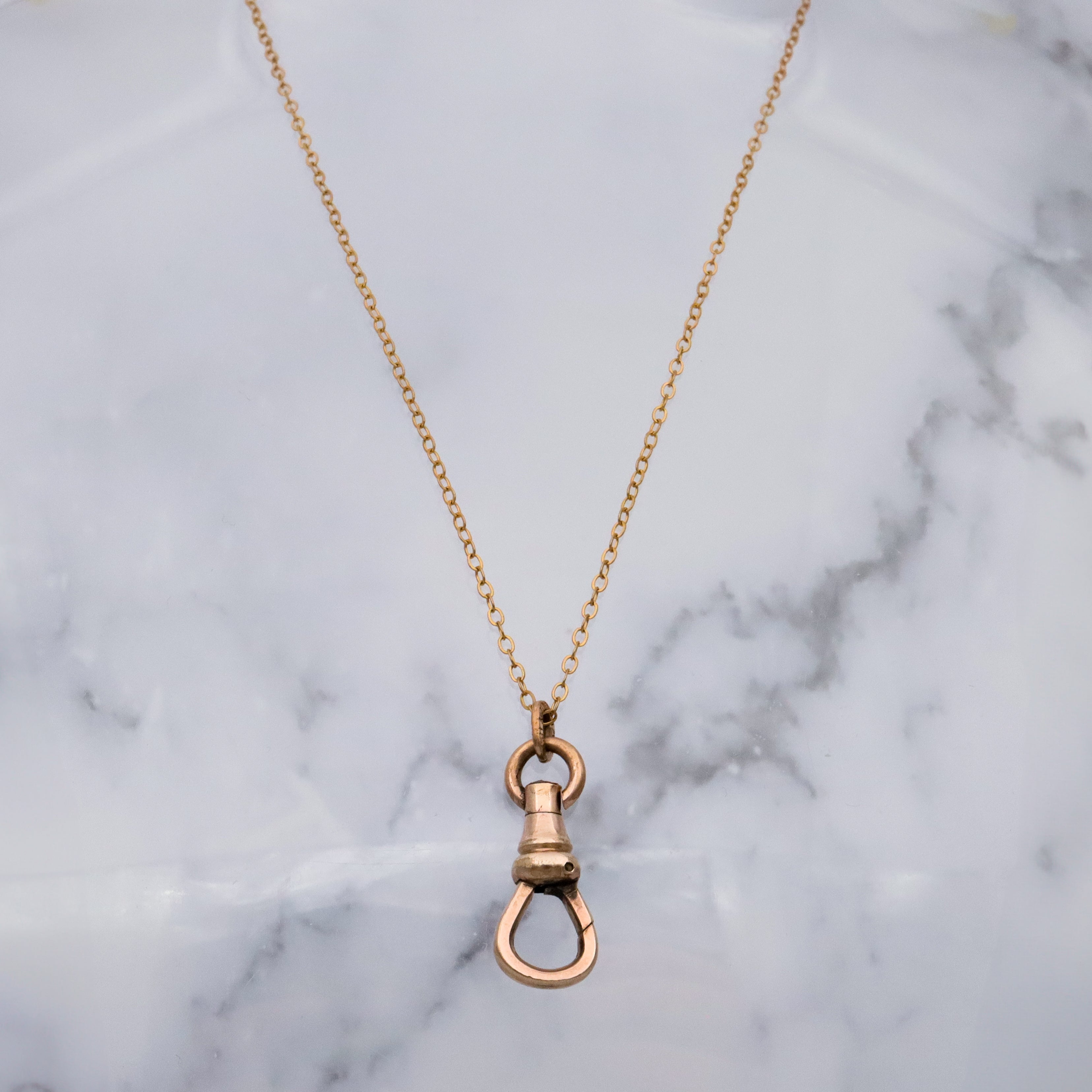 1896 Hamilton & Hamilton Jr. large gold filled dog clip clasp