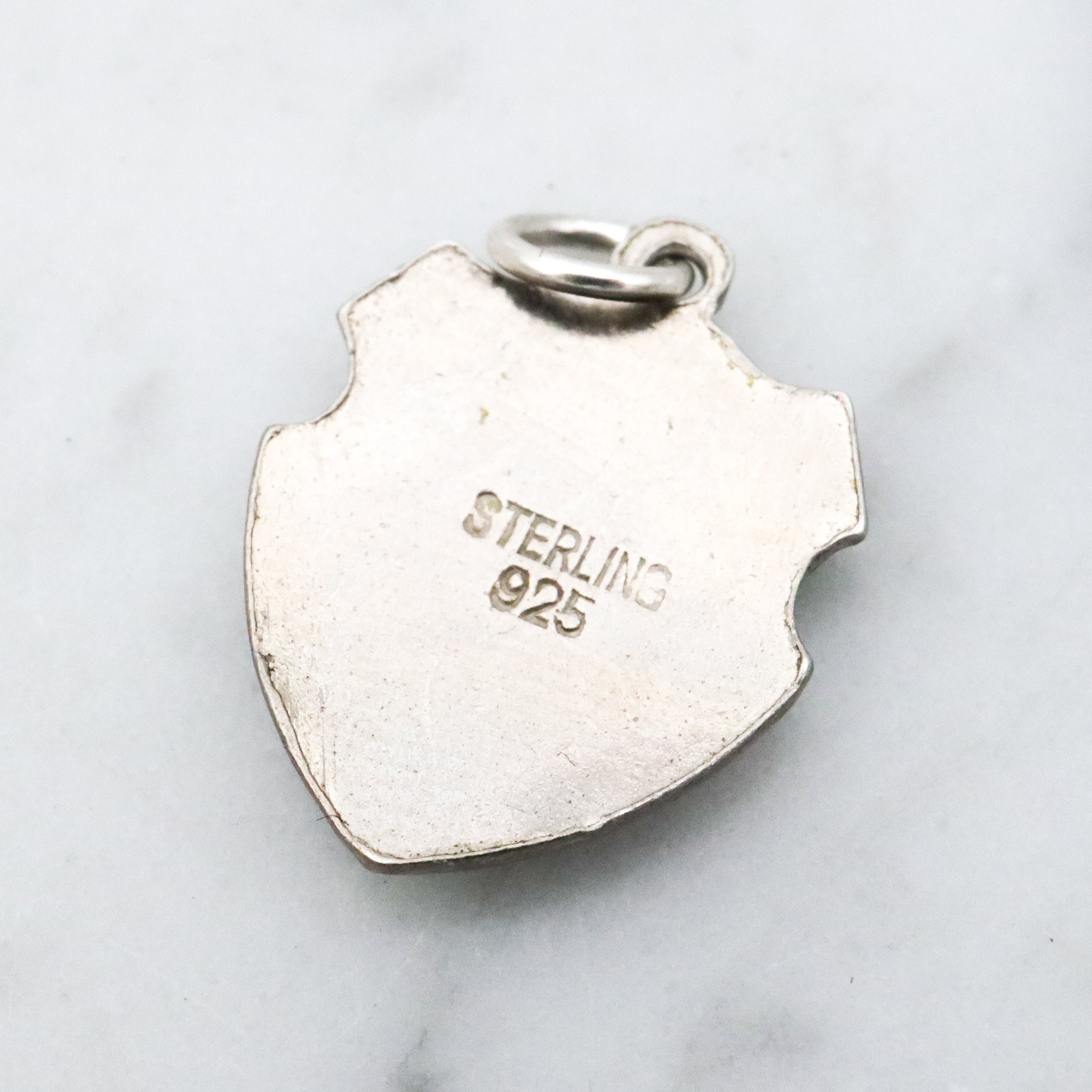 Vintage sterling enamel Mississippi shield state charm