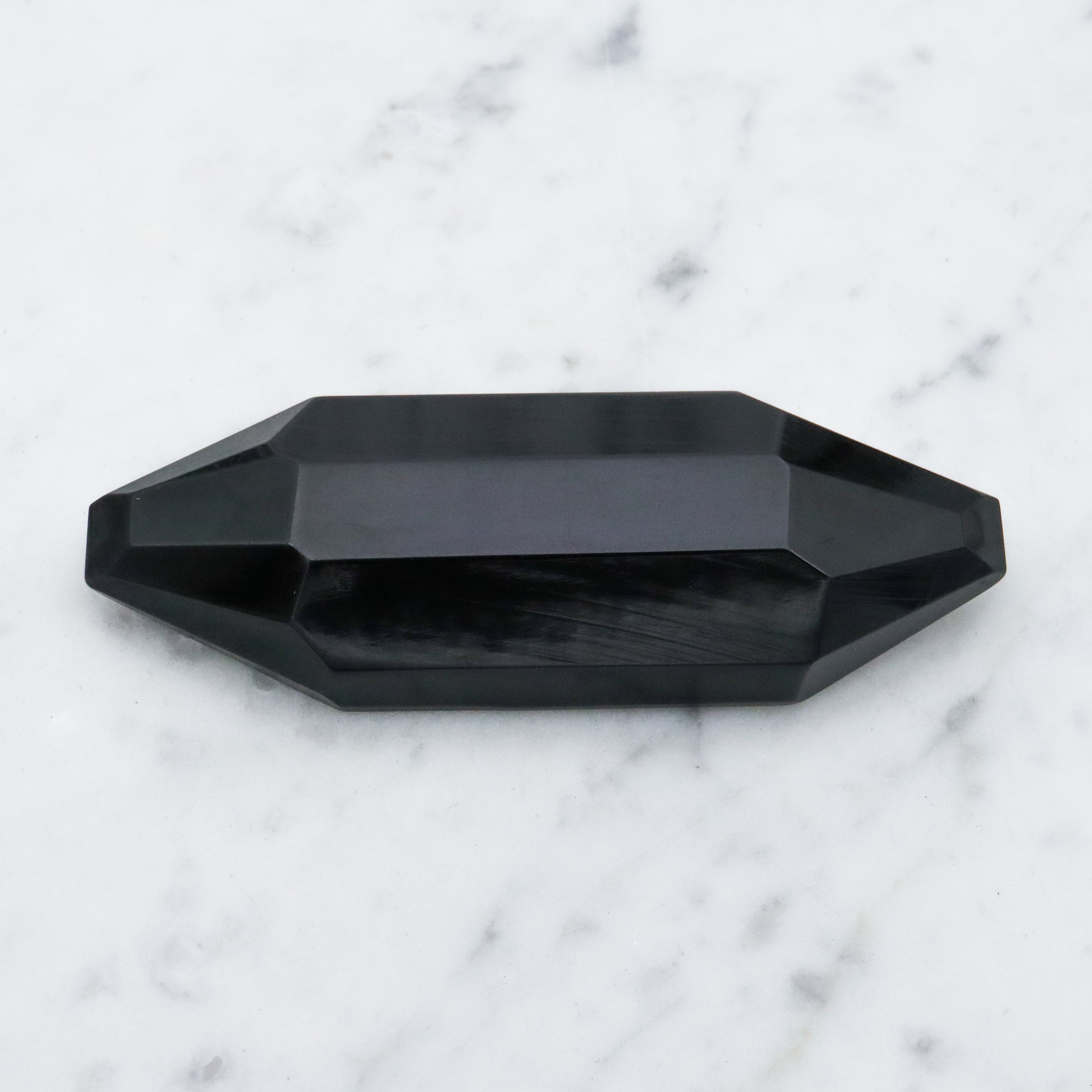 Antique Art Deco black bakelite brooch