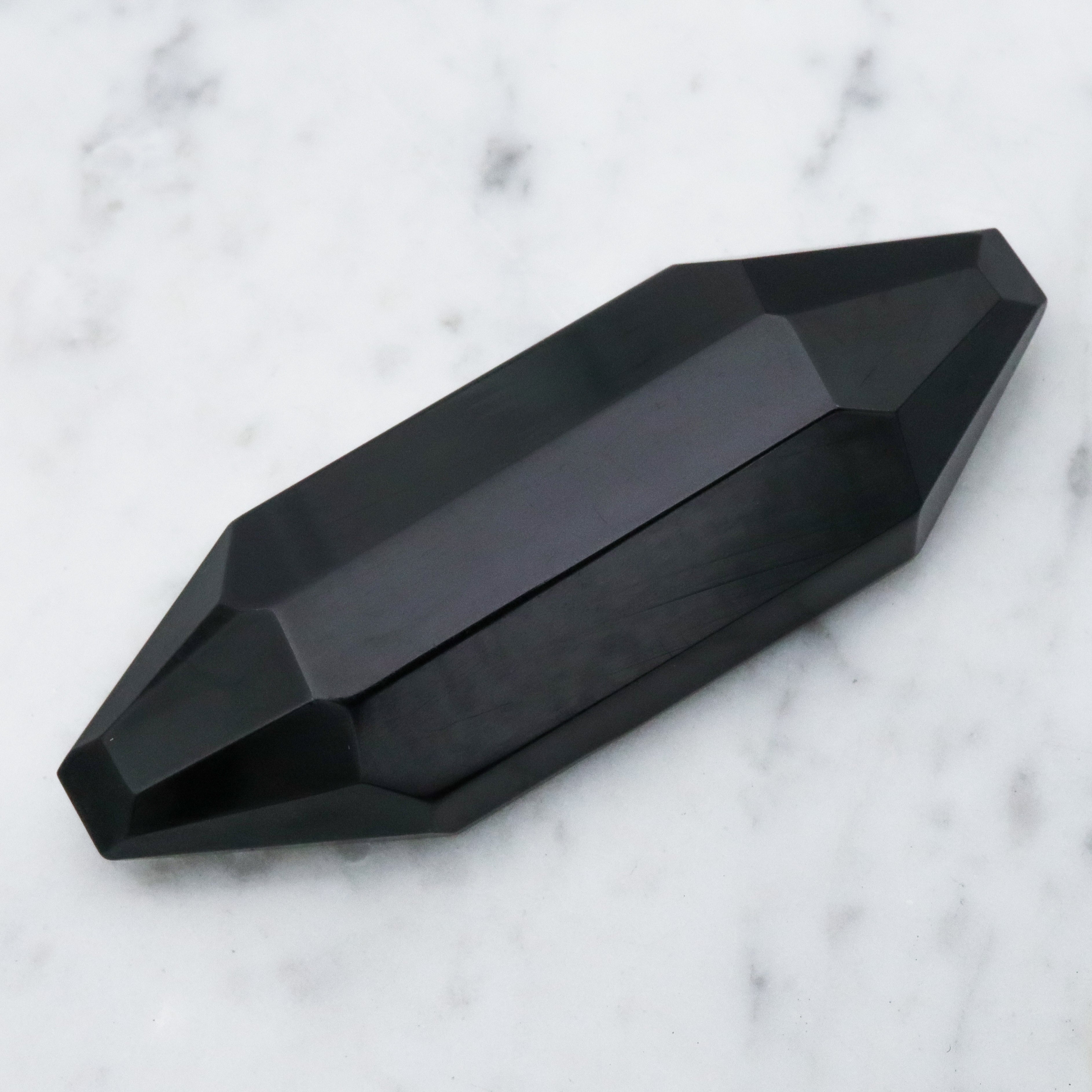 Antique Art Deco black bakelite brooch