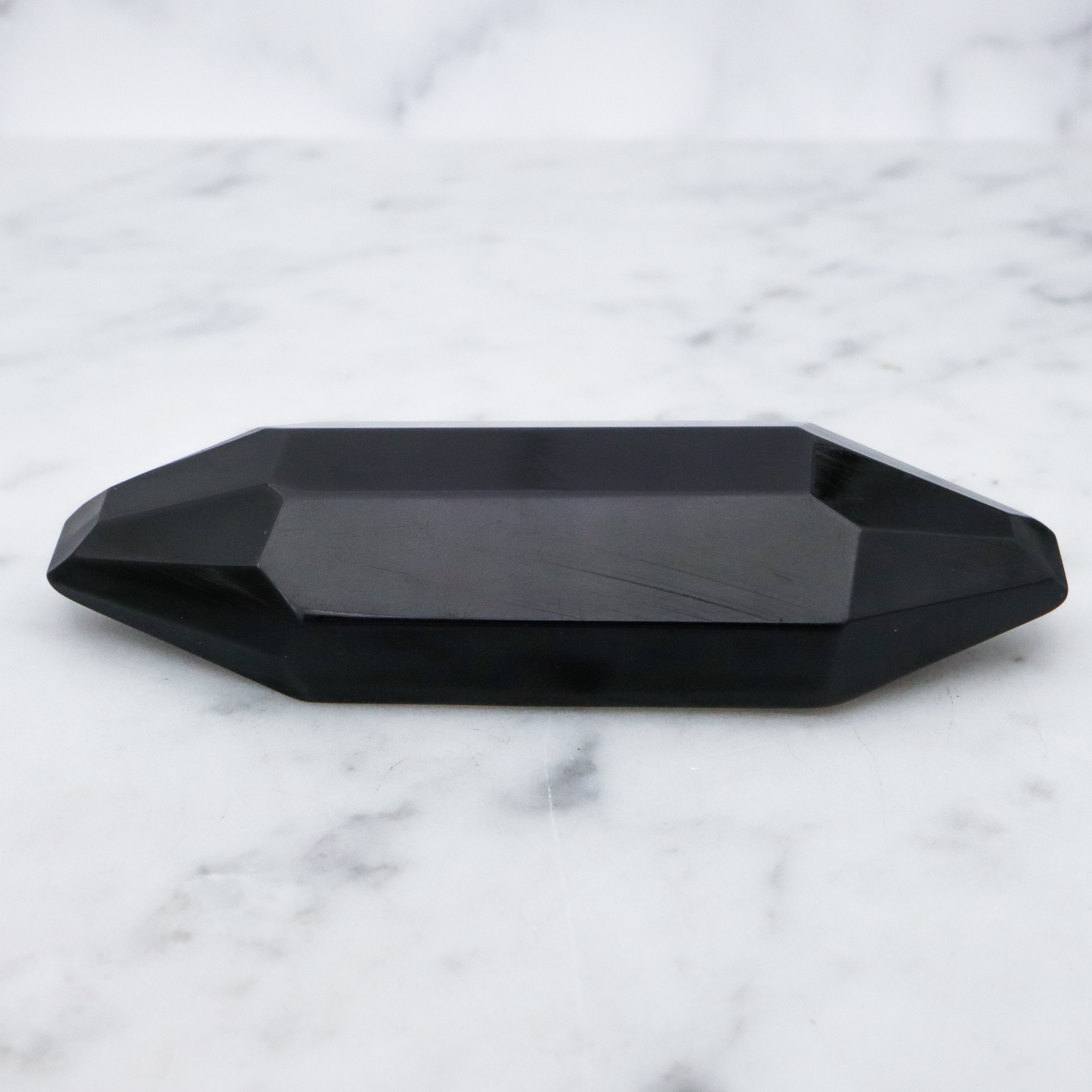 Antique Art Deco black bakelite brooch