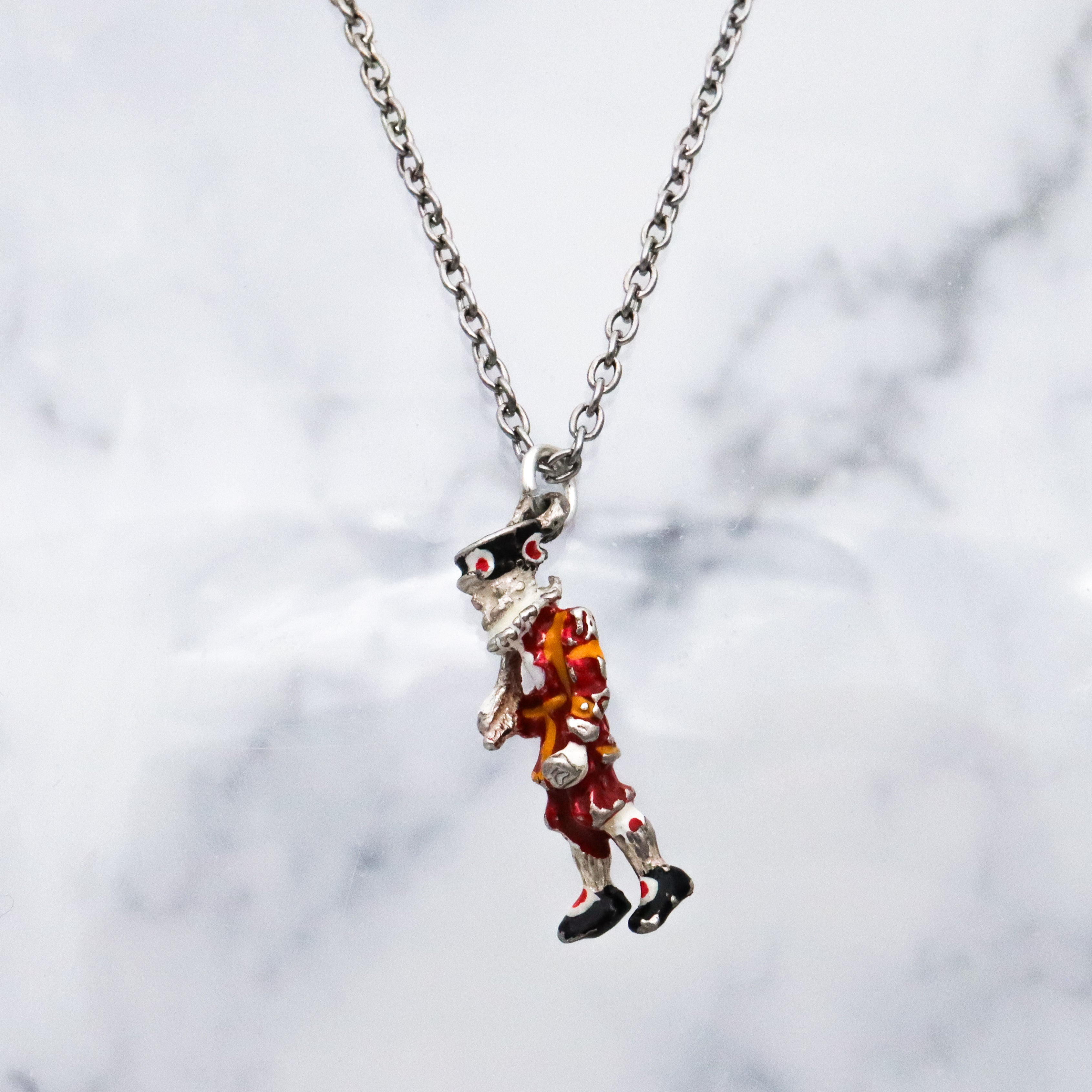 Antique sterling enamel Beefeater charm pendant