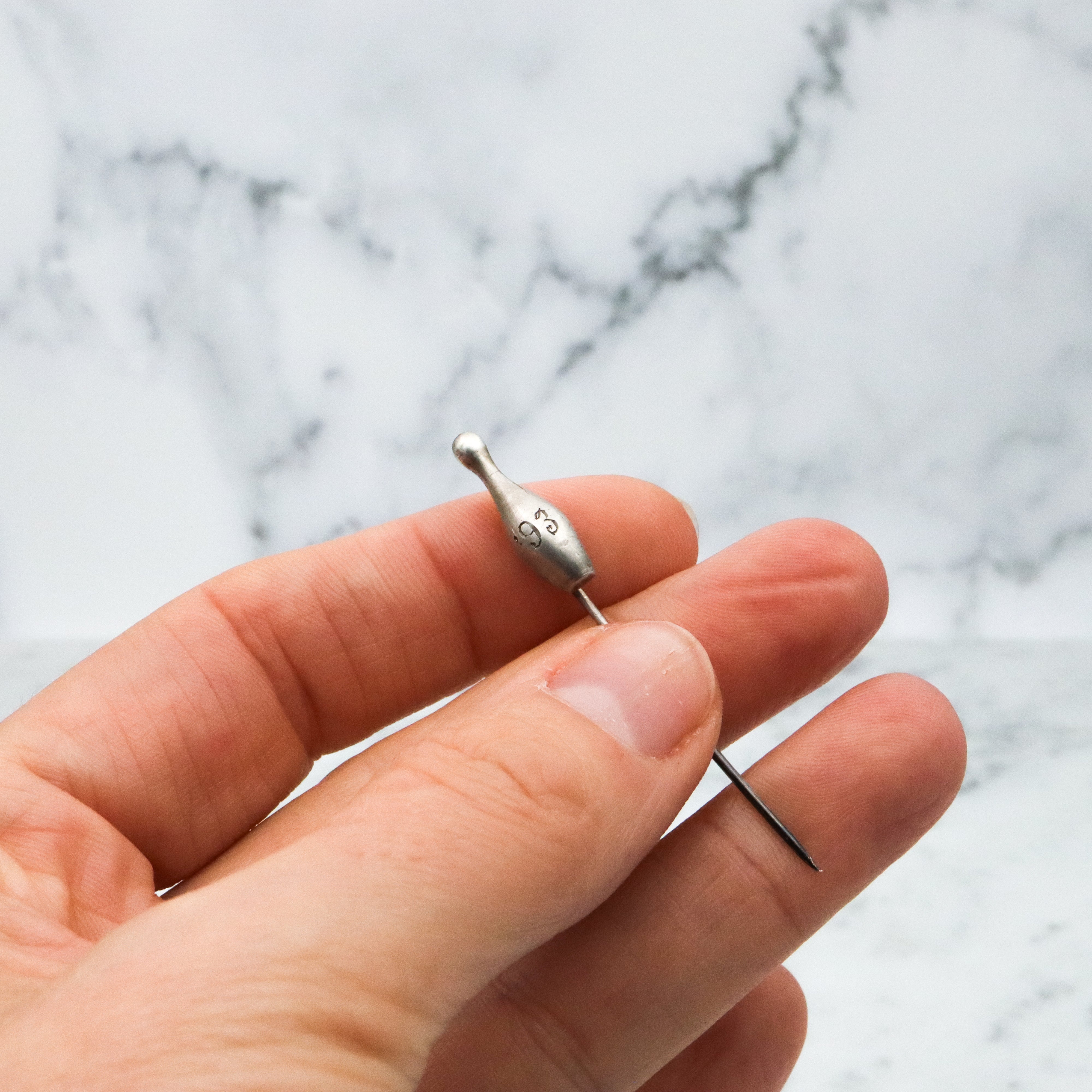 Antique 1893 figural bowling pin stick pin