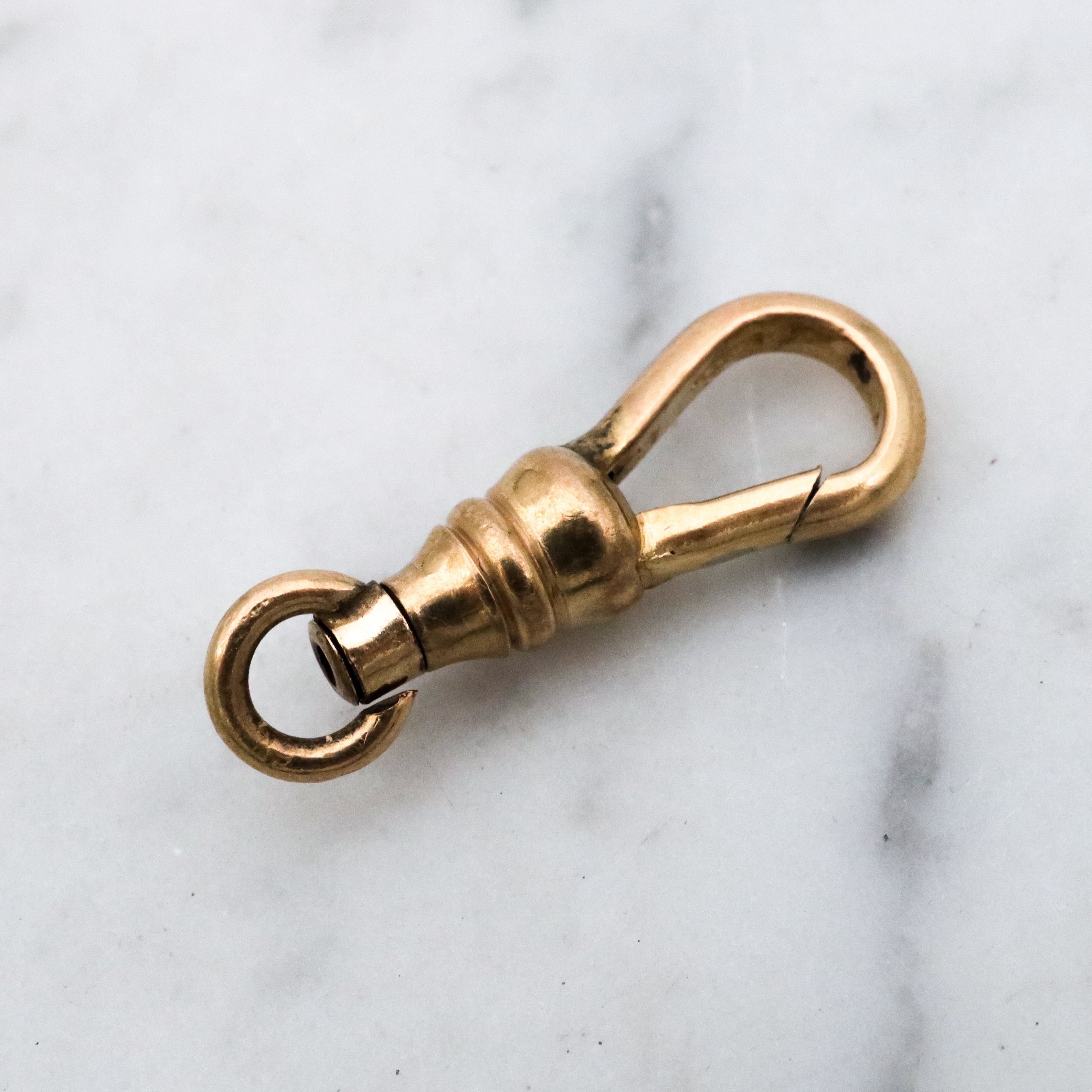 Antique Victorian gold filled dog clip swivelling clasp