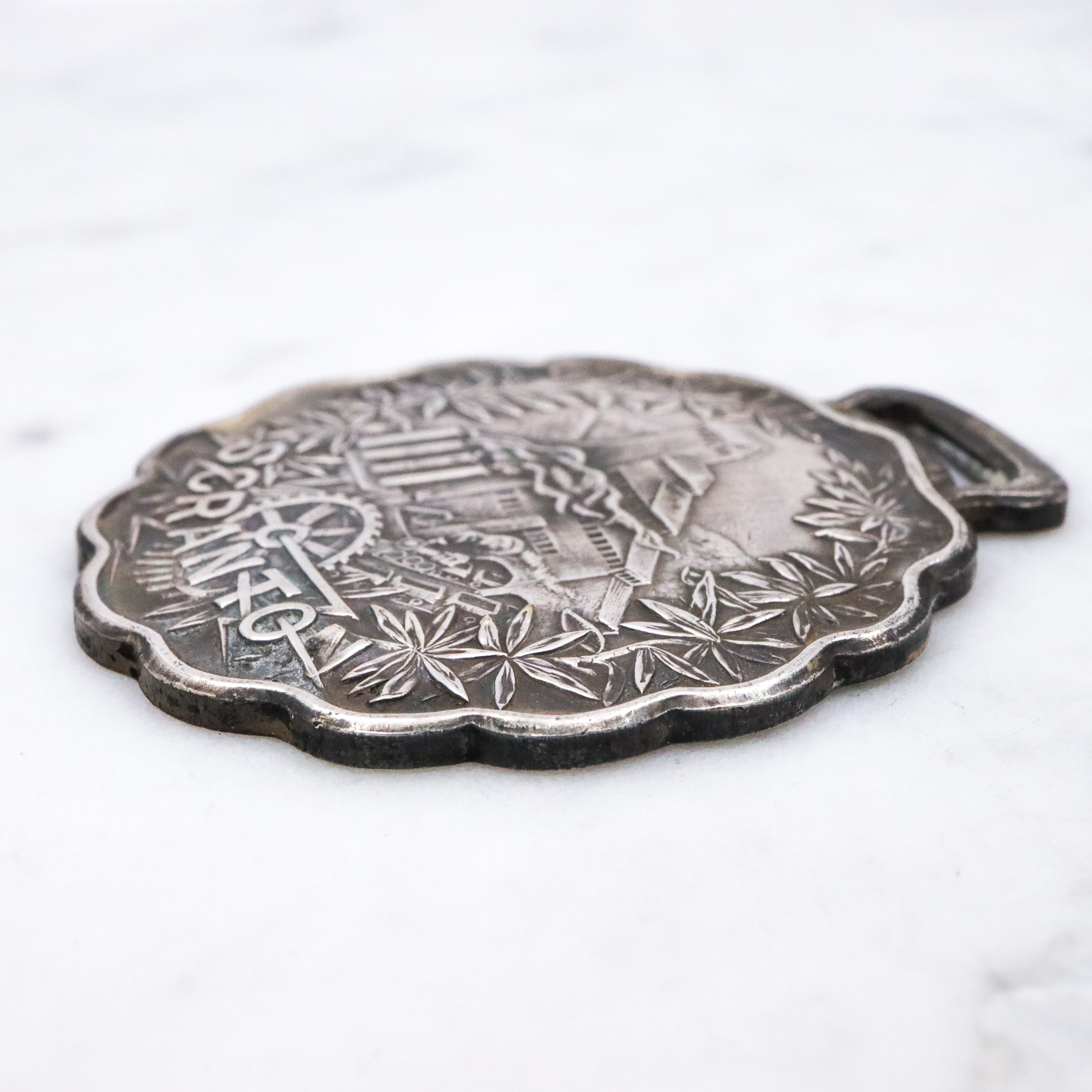 Antique silver Scranton, PA commemorative medal