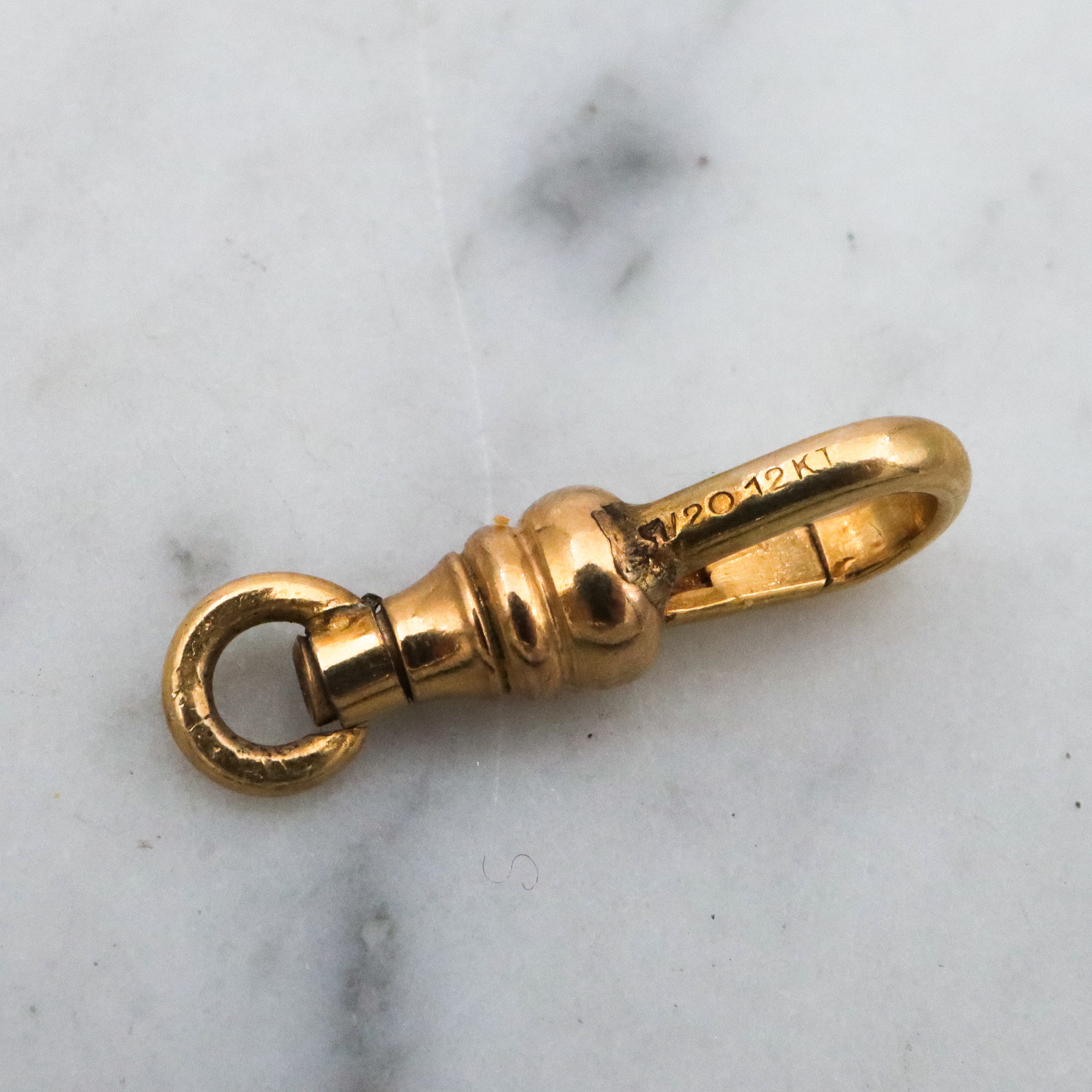 Antique Victorian 12k gold filled dog clip clasp