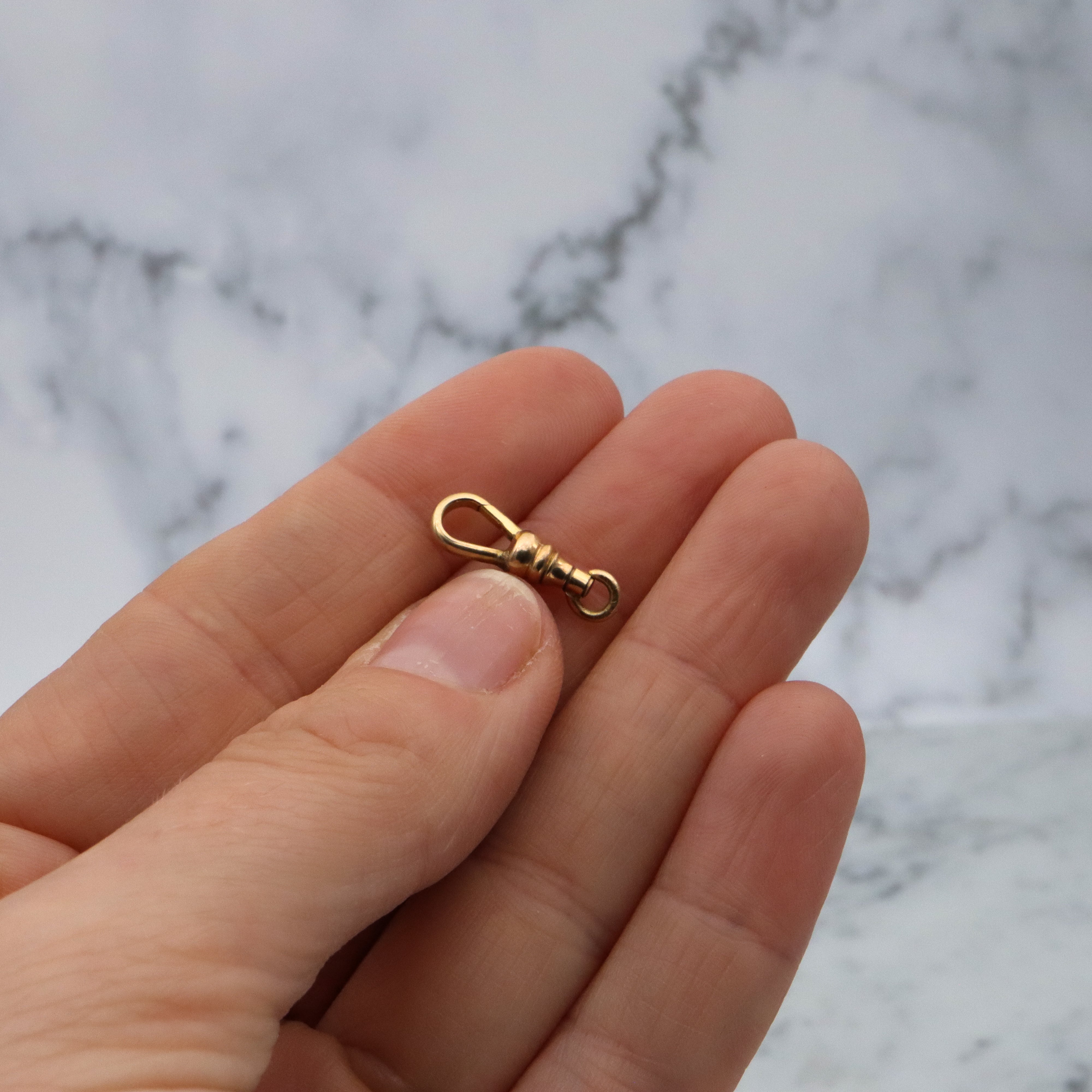 Antique Victorian 12k gold filled dog clip clasp