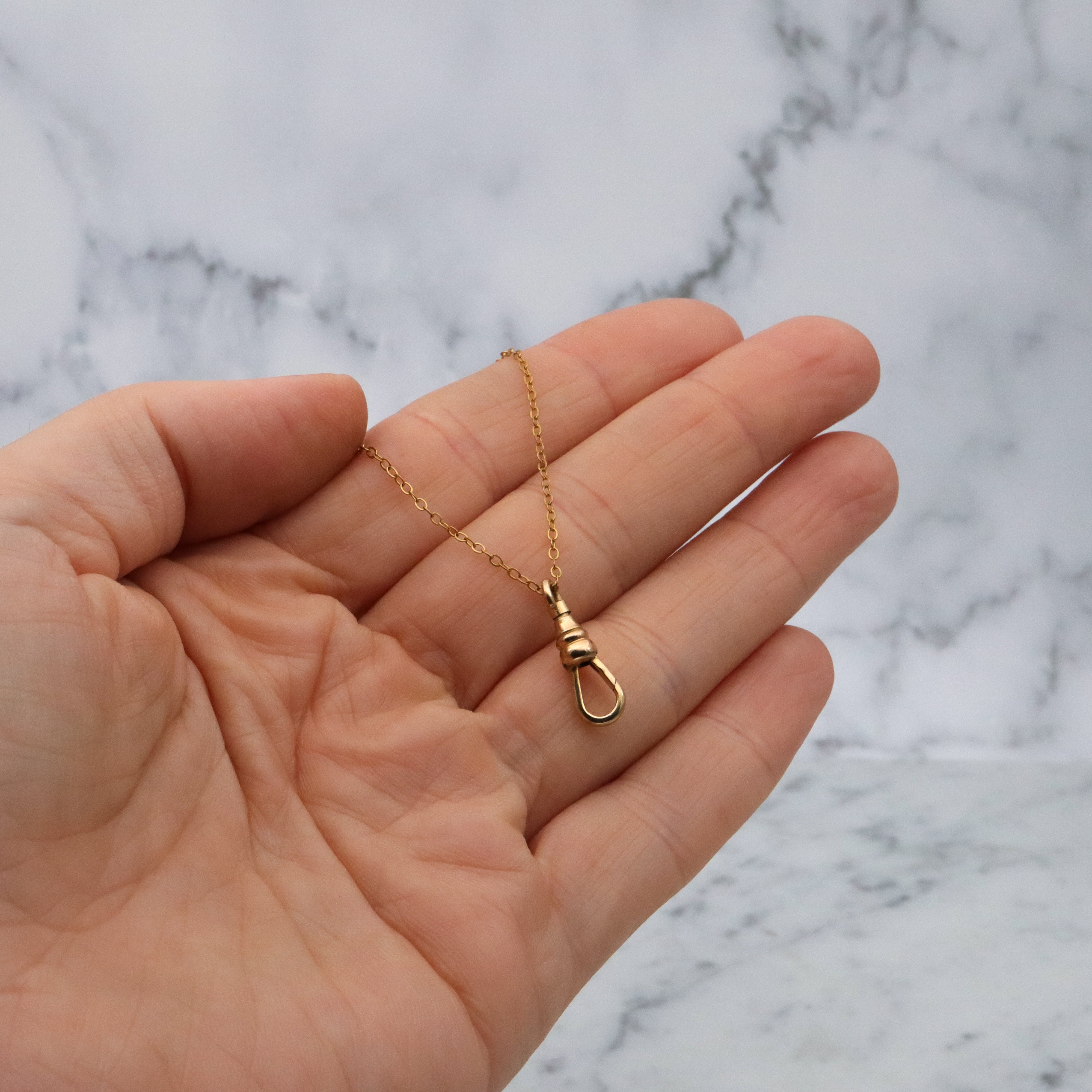 Antique Victorian 12k gold filled dog clip clasp