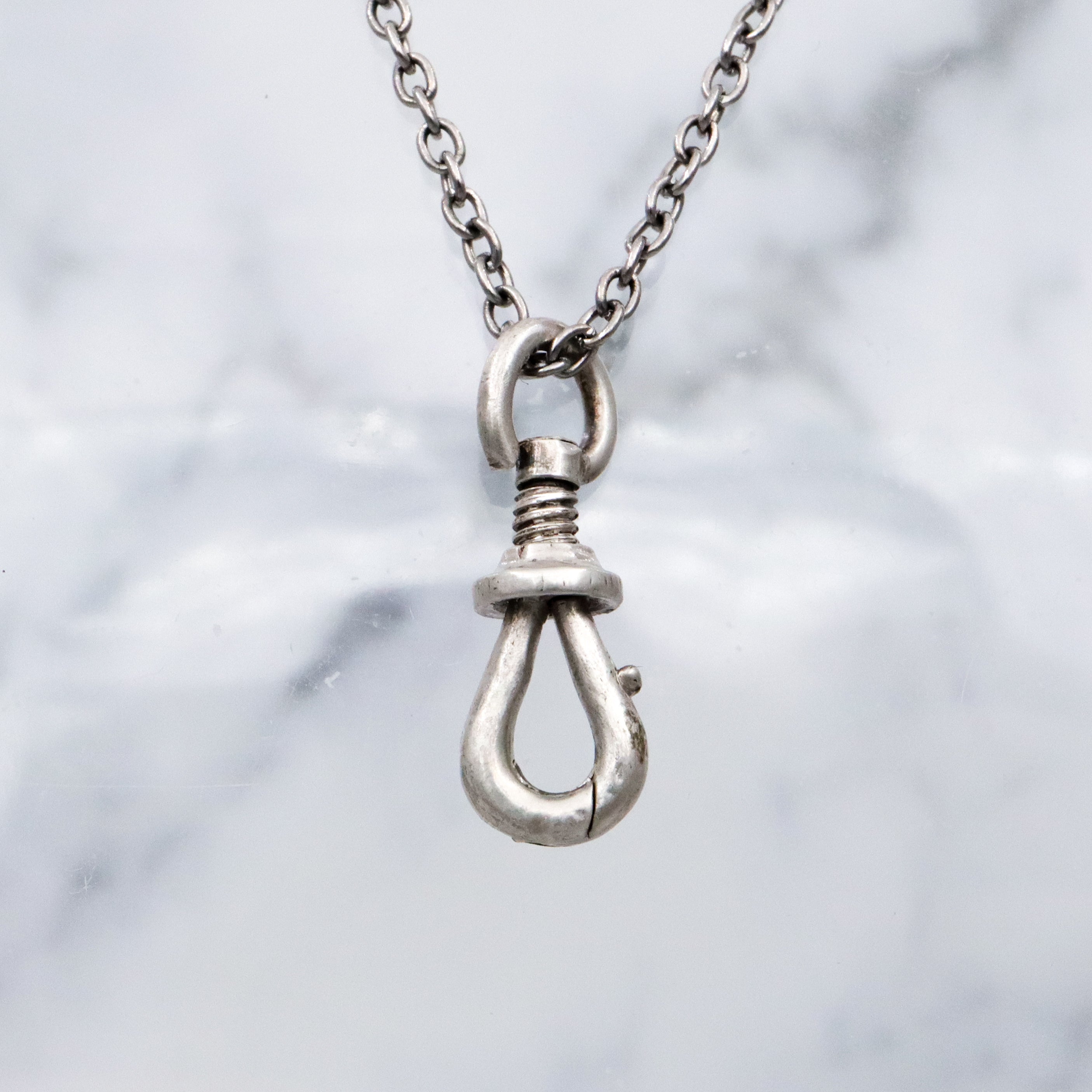 Rare Victorian sterling hinged opening dog clip clasp