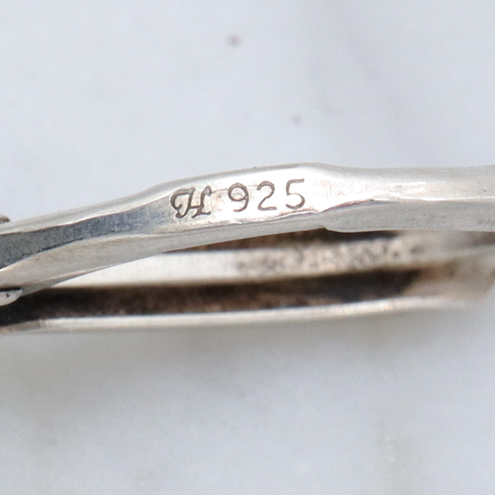 Vintage Honora sterling & oval pearl drop earrings