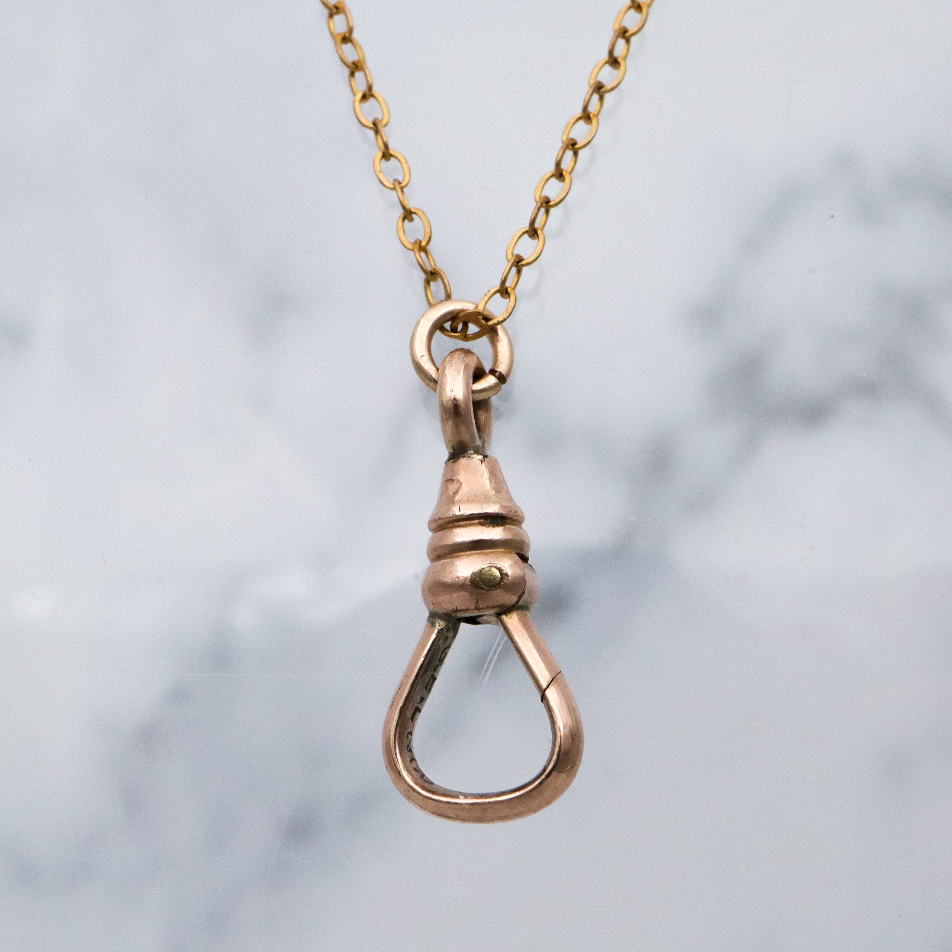 Antique Victorian gold filled dog clip clasp