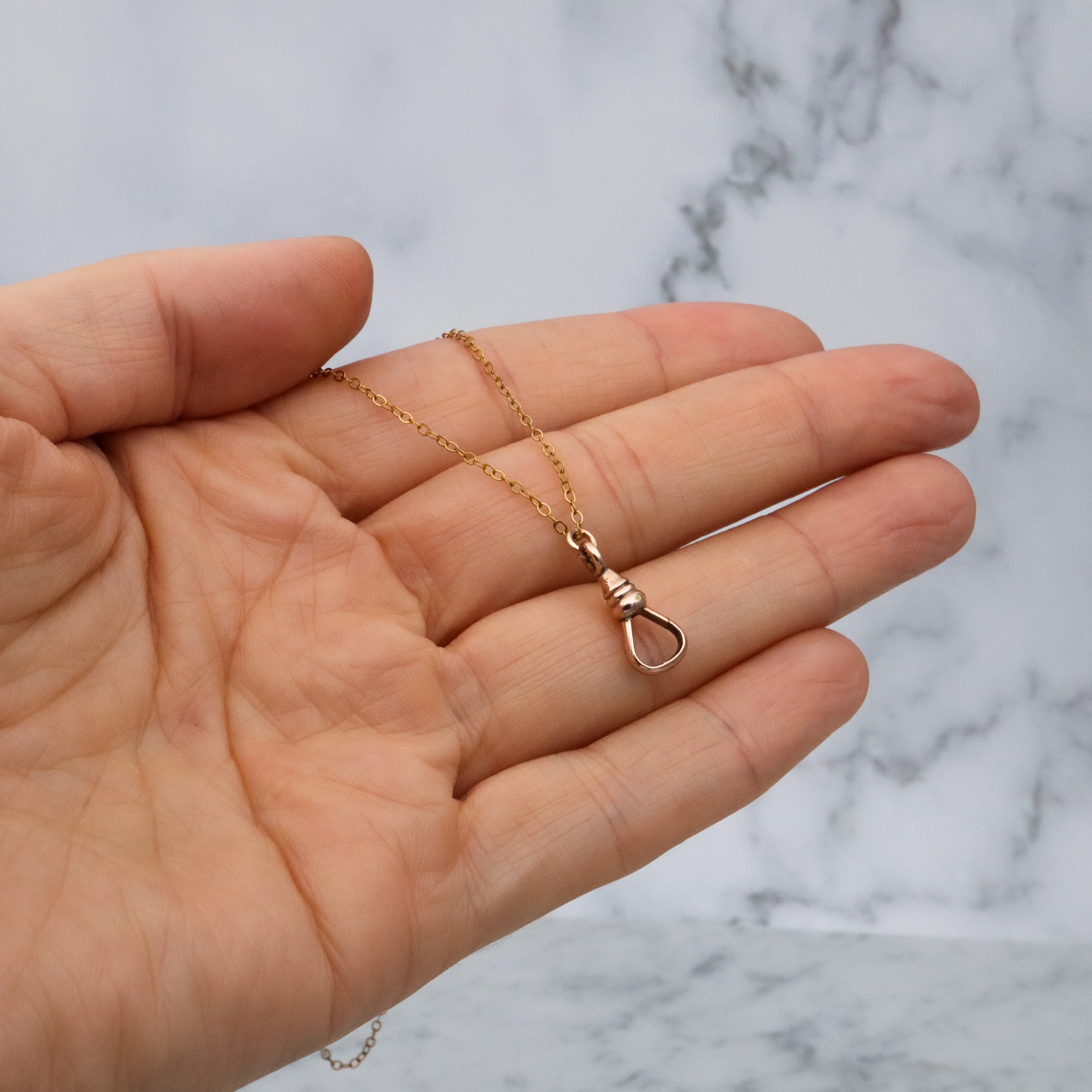 Antique Victorian gold filled dog clip clasp