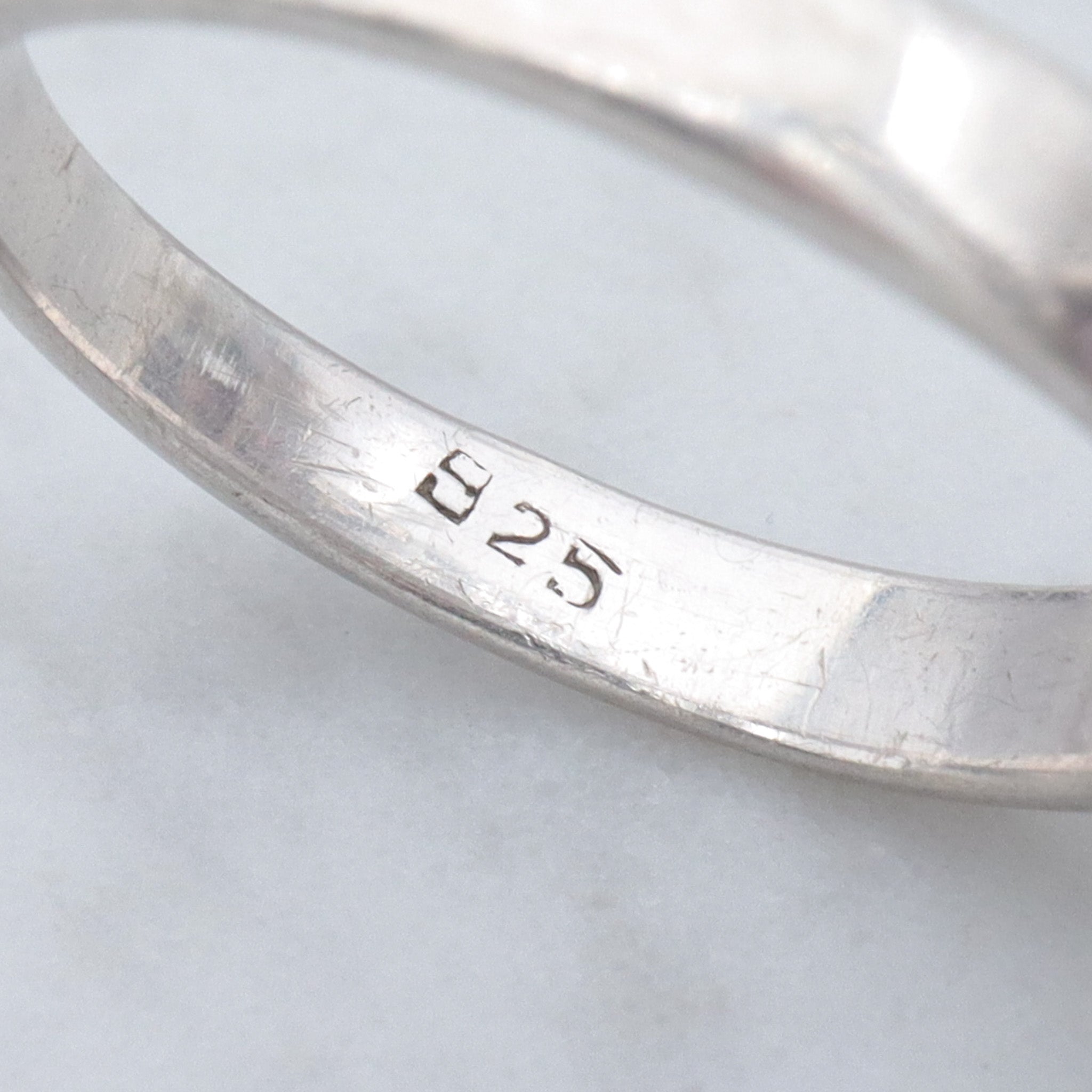 Vintage sterling, pink spinel & quartz crystal cocktail ring, sz 8