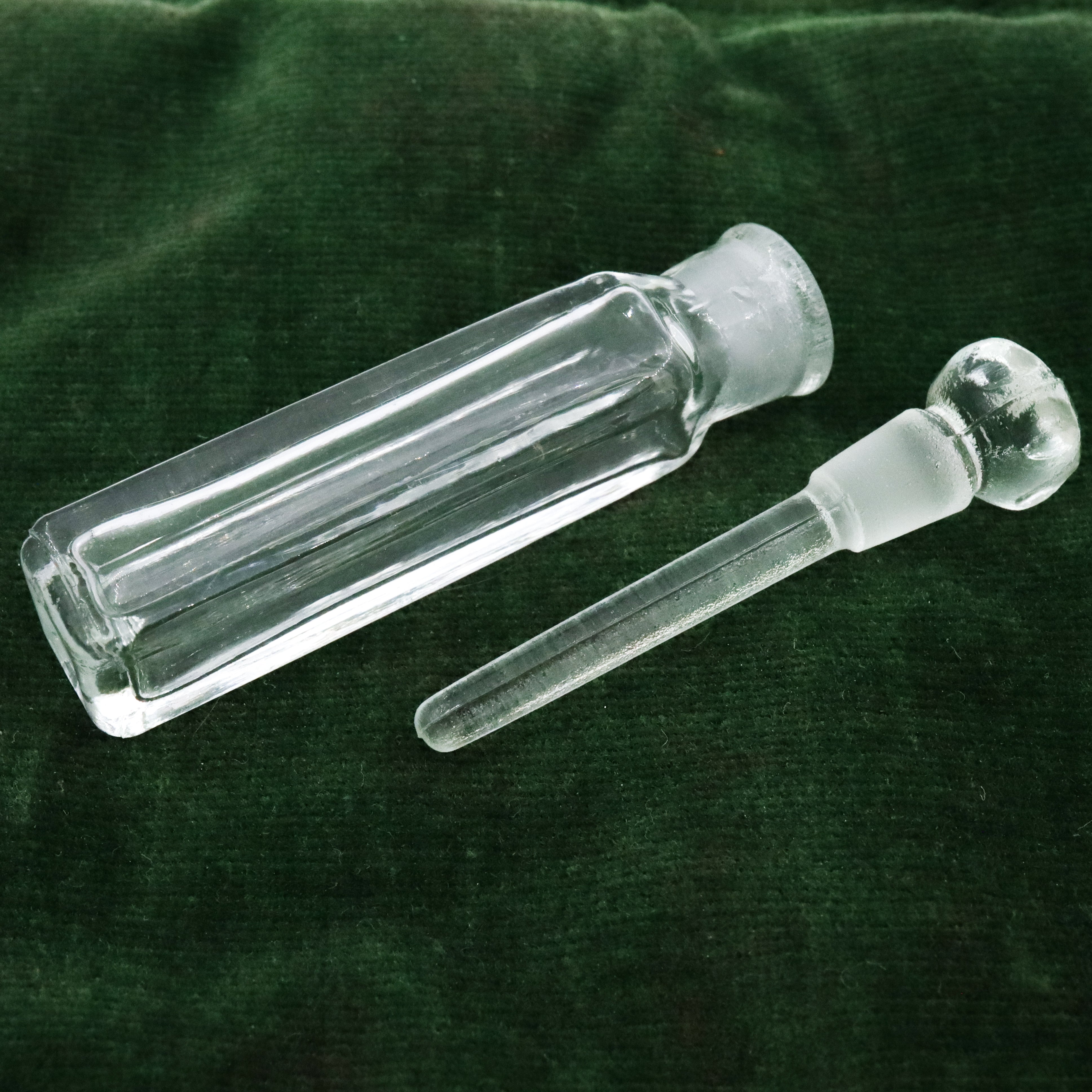 Antique Art Deco R. Blackinton & Co. sterling and glass spring loaded perfume