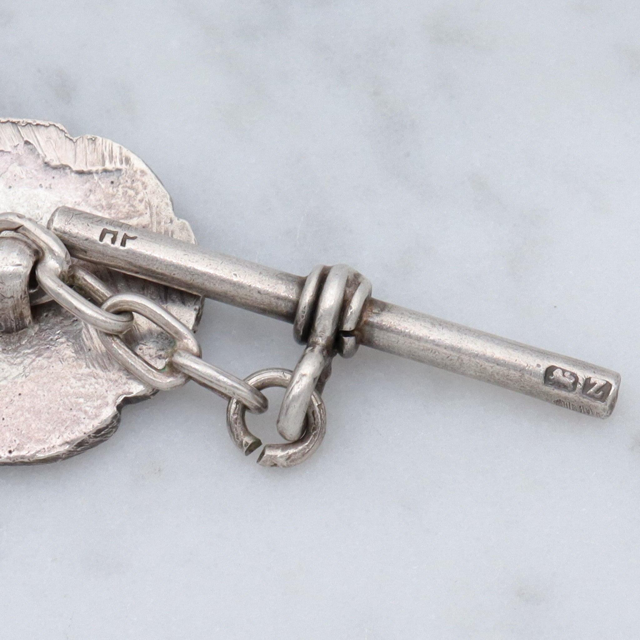 Antique English sterling coin style cufflinks