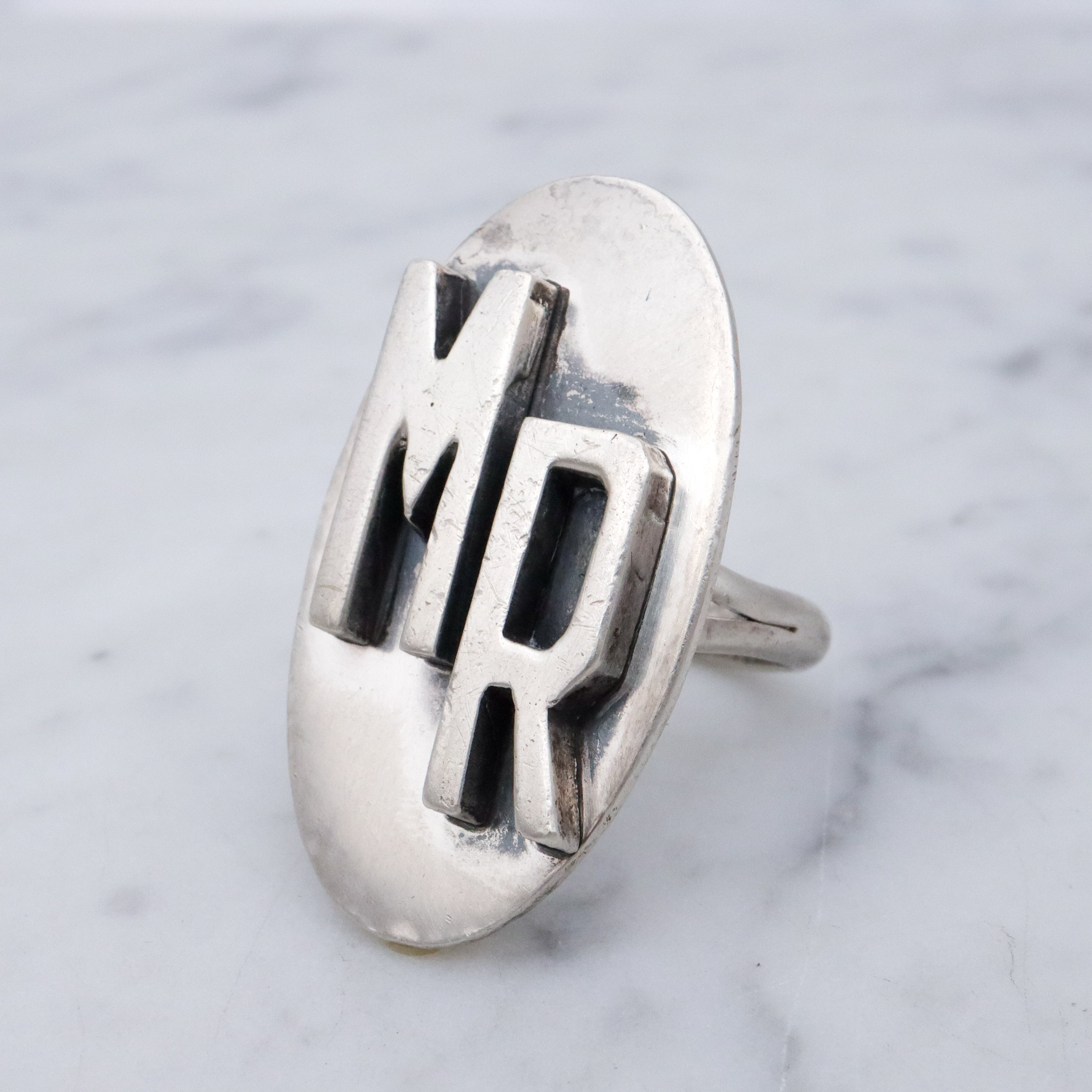 Mid Century sterling block letter 