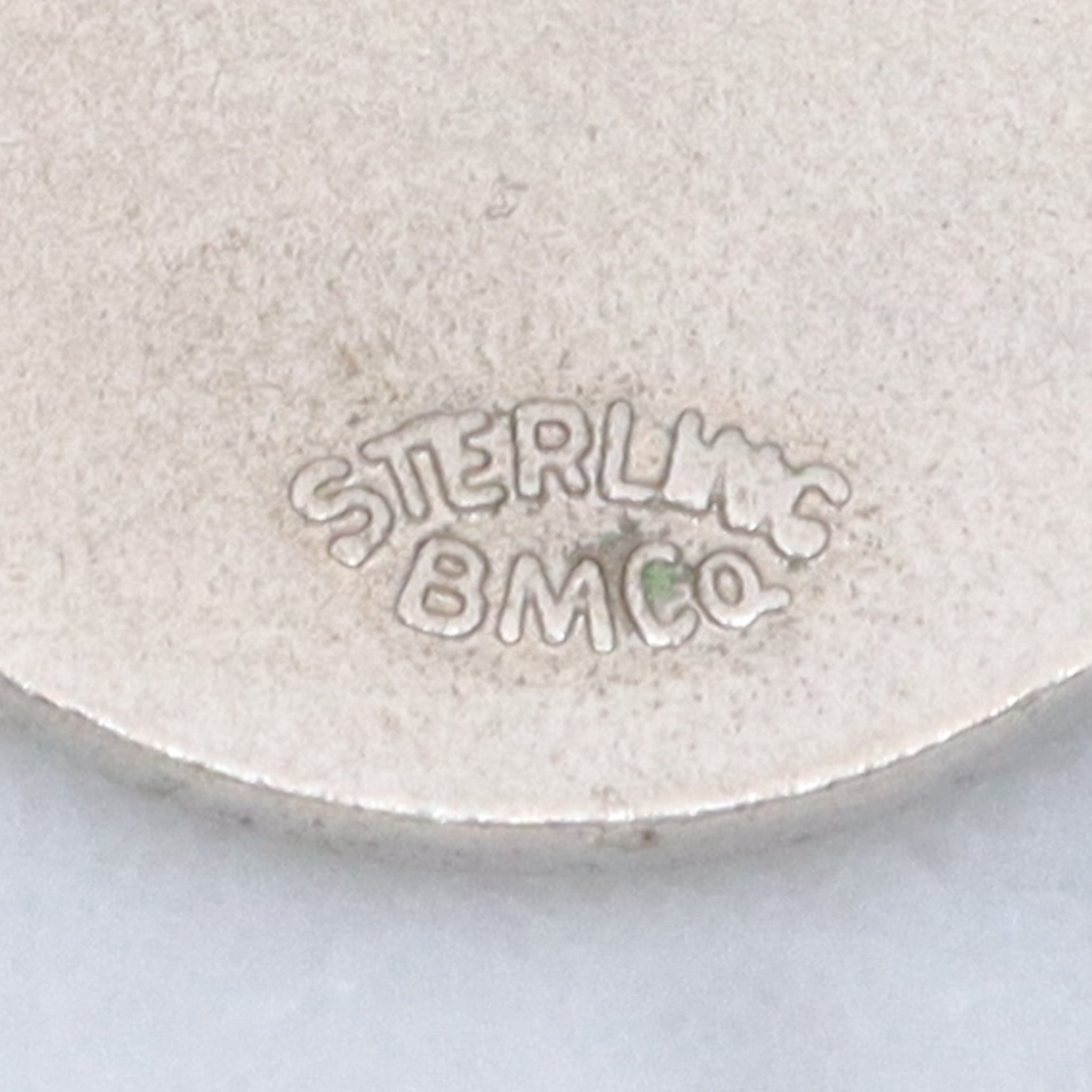 Antique B.M. & Co. sterling, enamel souvenir charm pendant