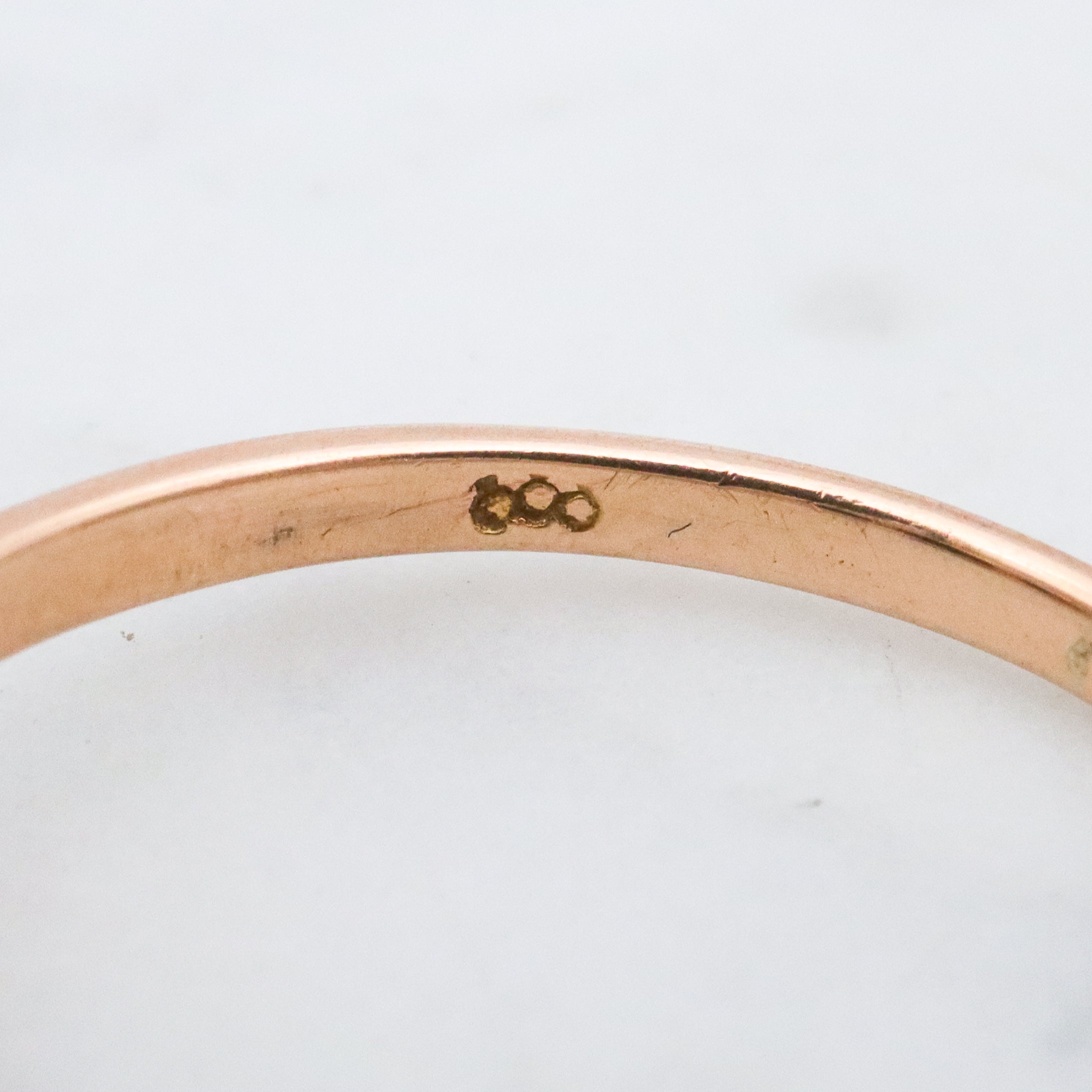 Antique 10k gold onyx three stone ring, size 10