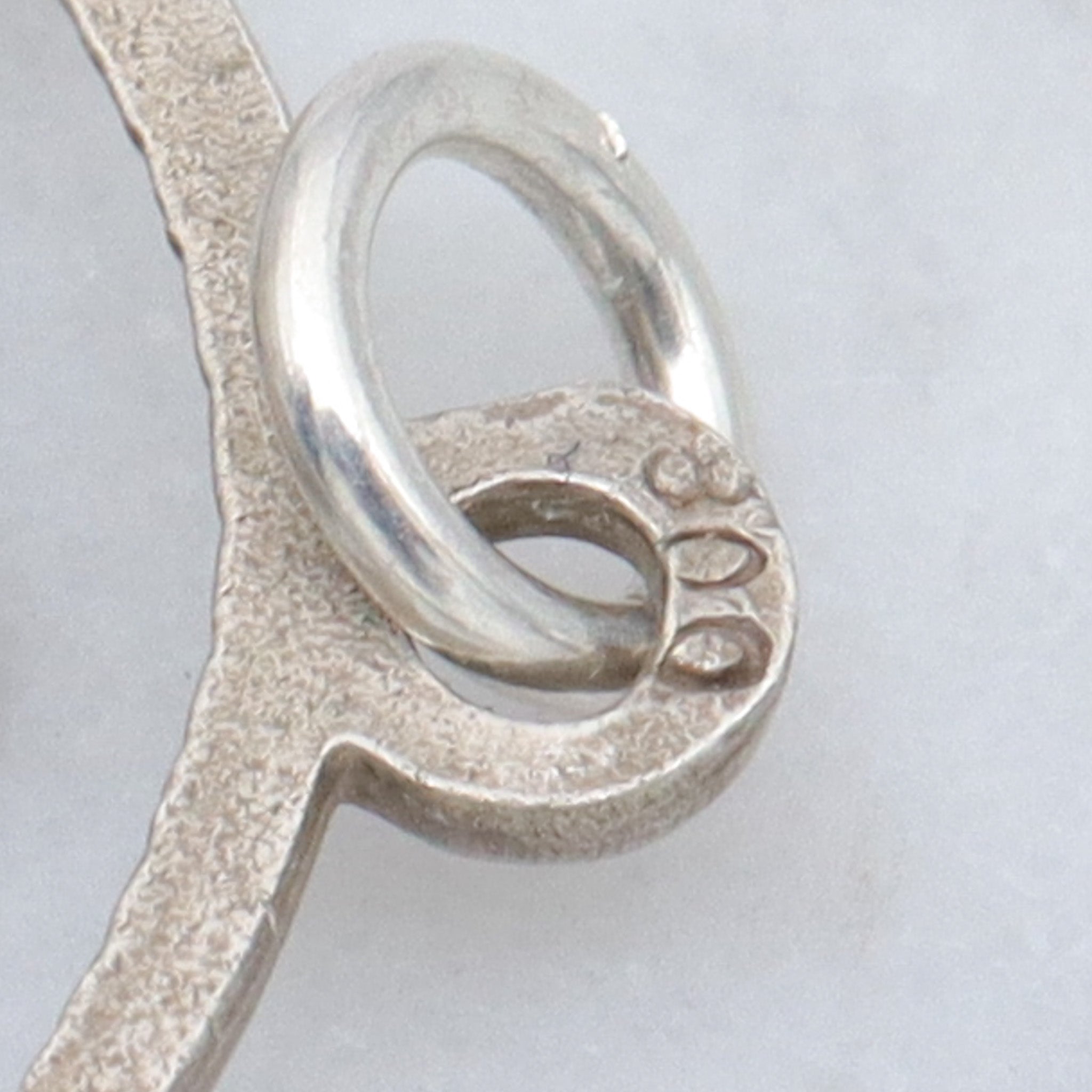 Vintage Dutch .800 silver cutout courting couple charm pendant