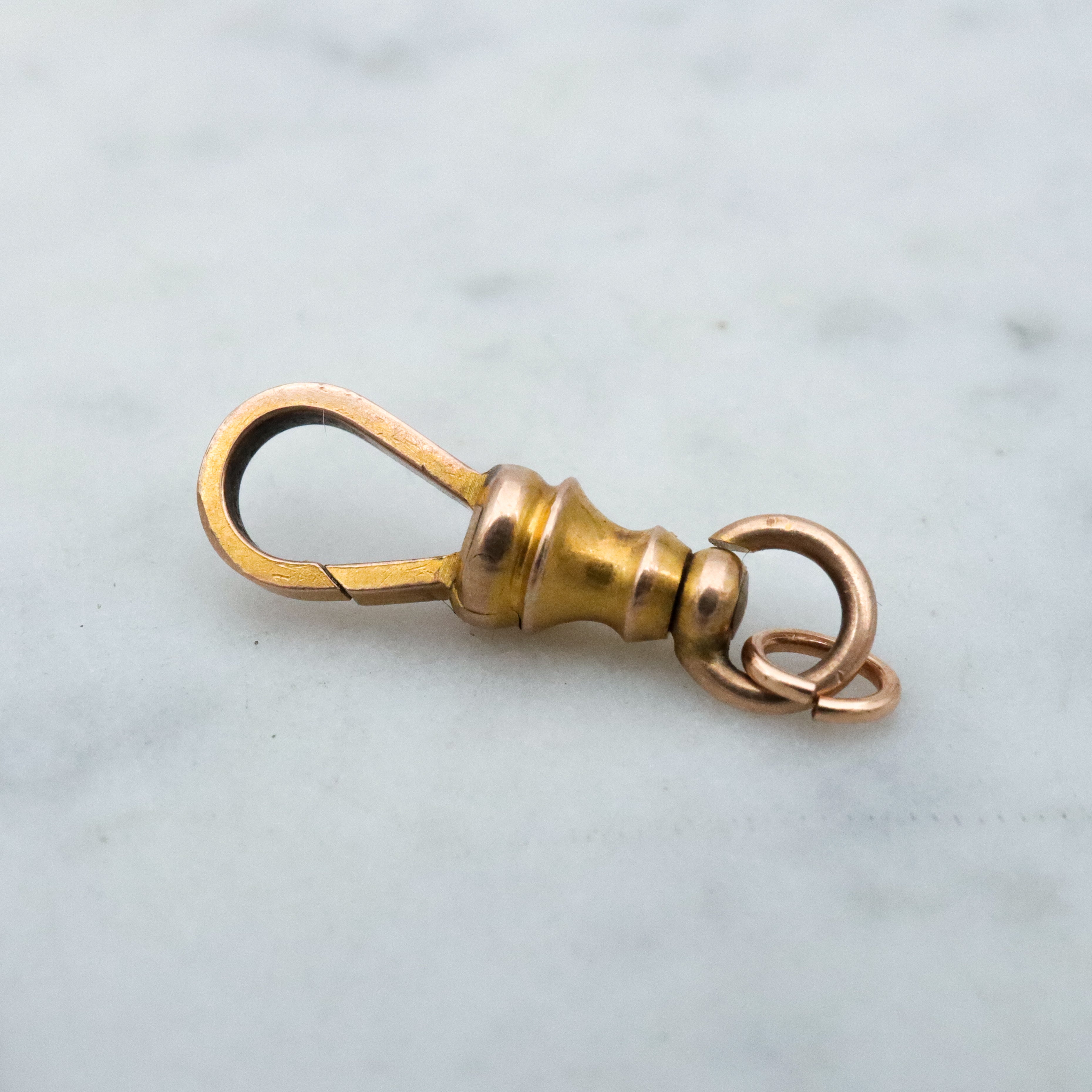 Antique Victorian 14k gold dog clip clasp