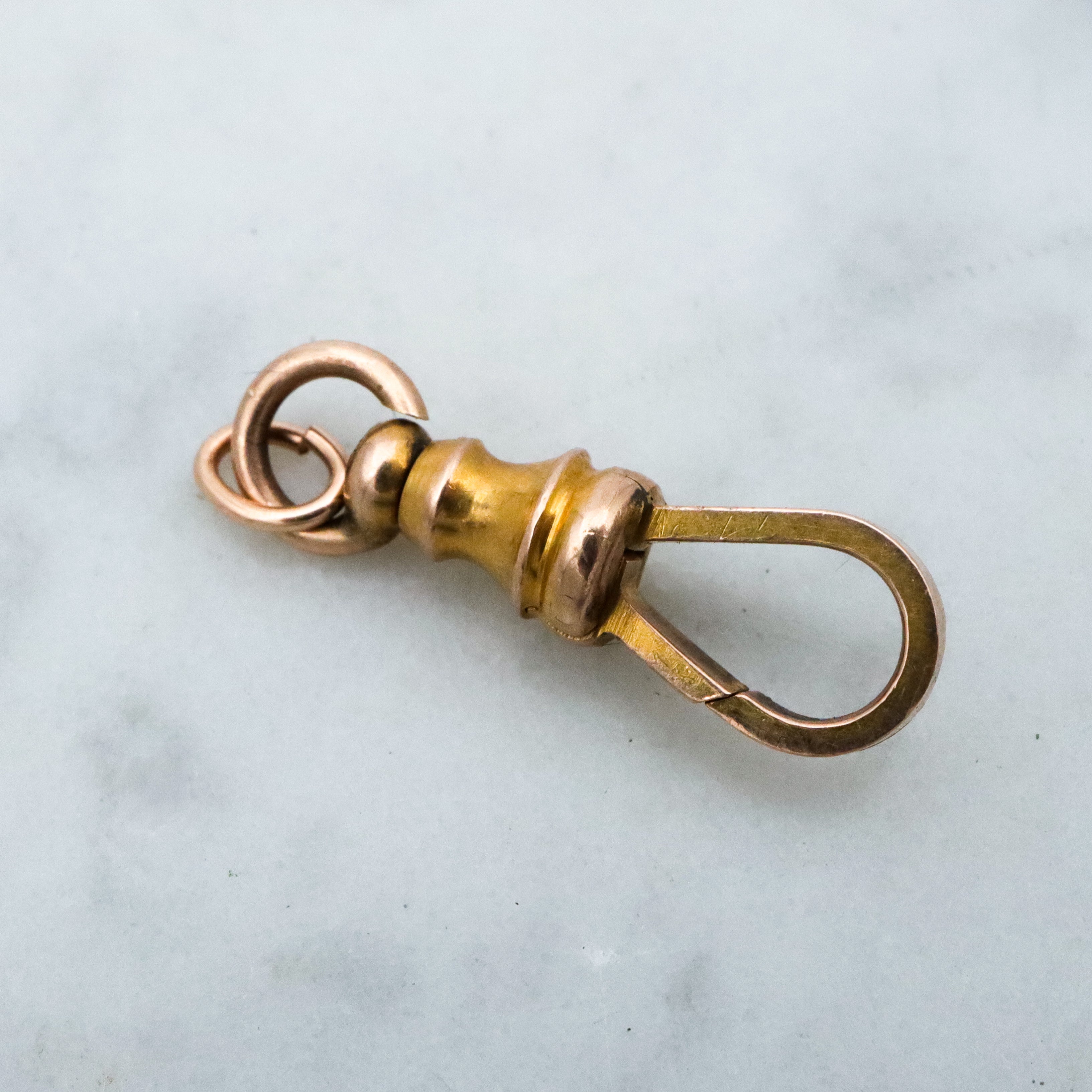 Antique Victorian 14k gold dog clip clasp