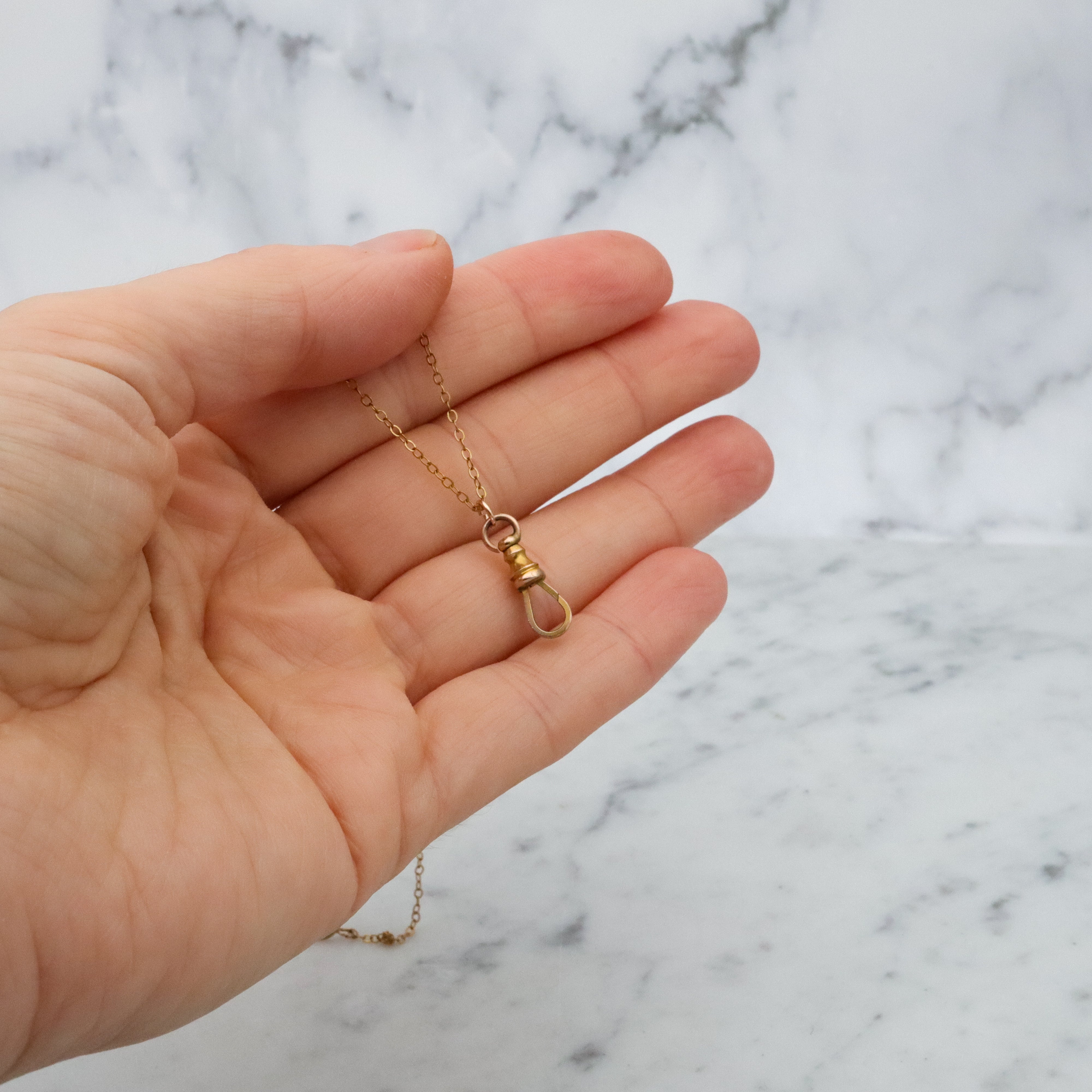 Antique Victorian 14k gold dog clip clasp