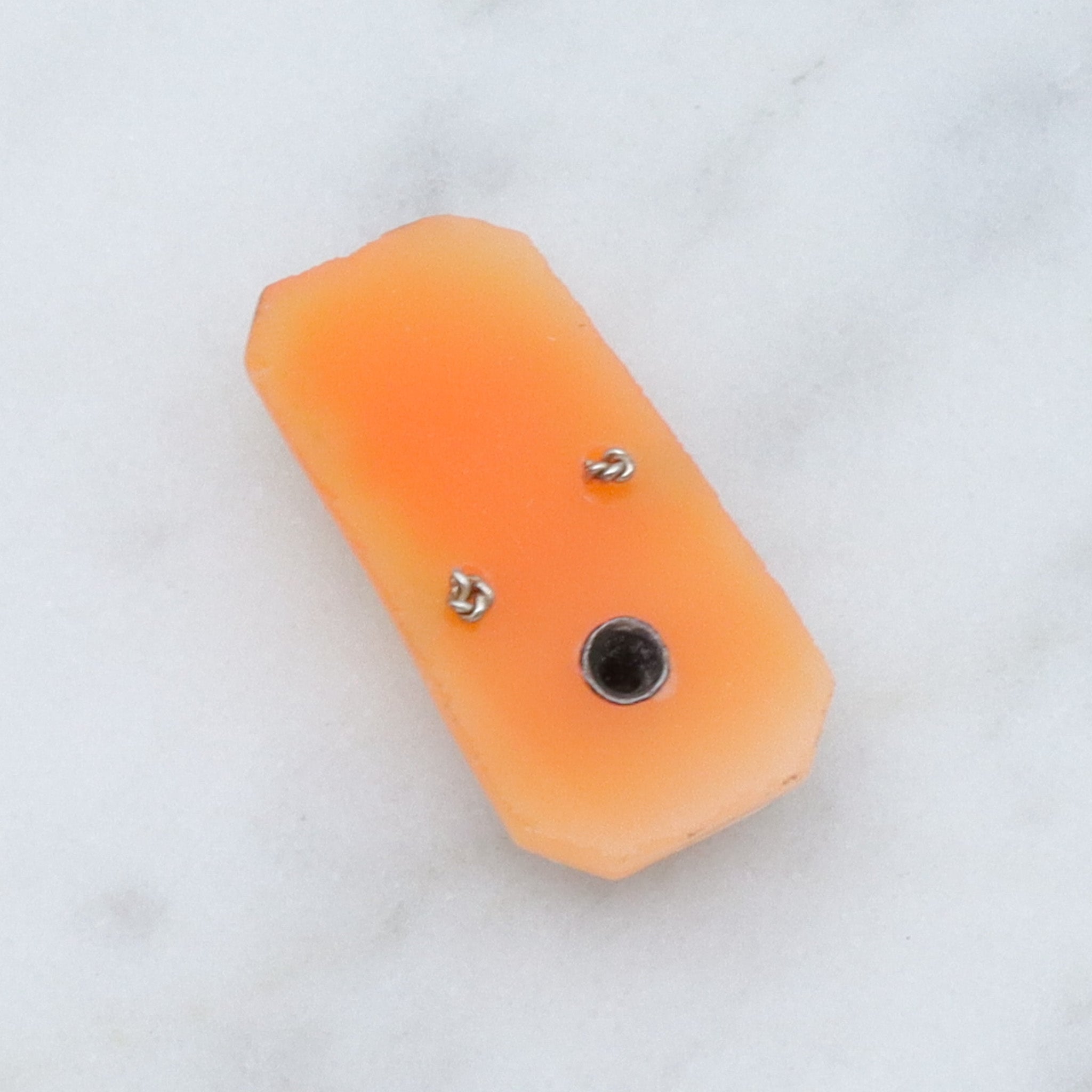 Antique Victorian loose shell cameo with 14k white gold diamond necklace