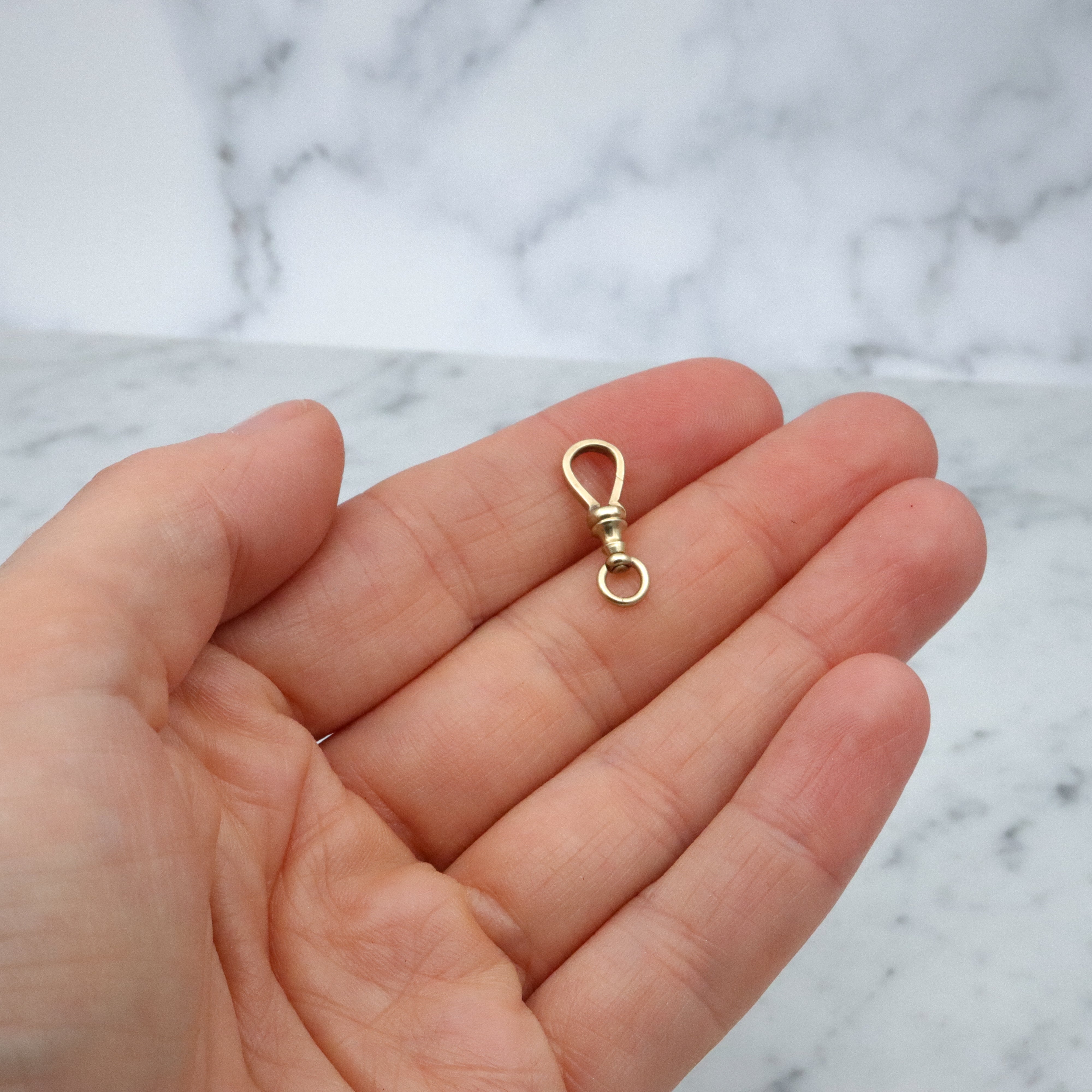 Antique Victorian 10k gold dog clip clasp Martin-Copeland Co.