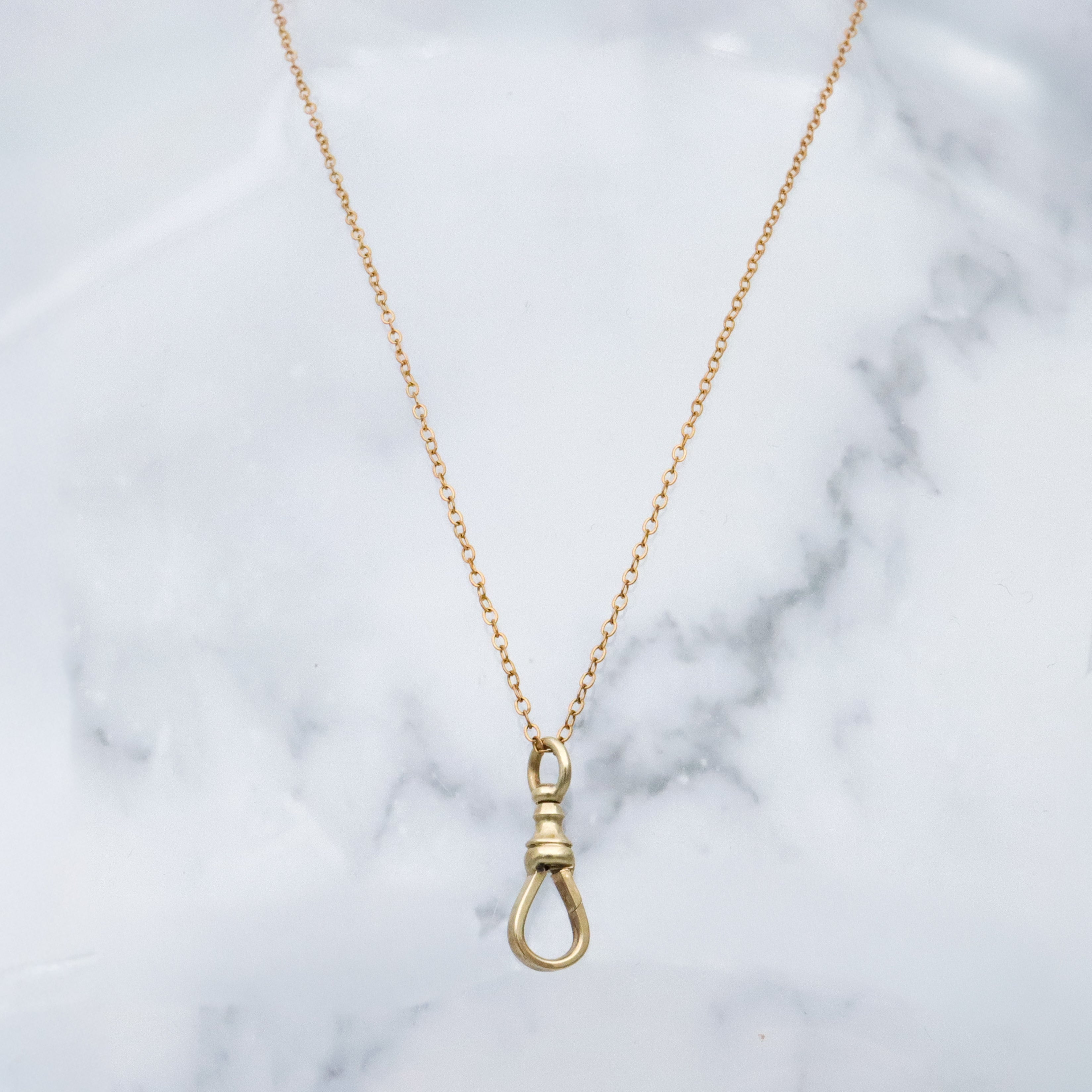 Antique Victorian 10k gold dog clip clasp Martin-Copeland Co.