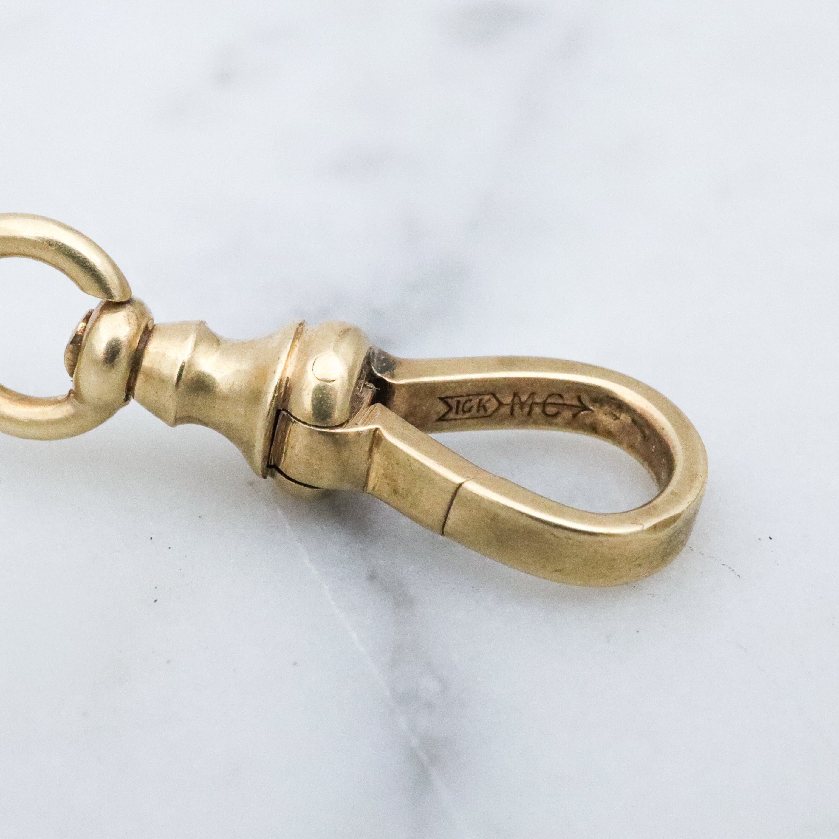 Antique Victorian 10k gold dog clip clasp Martin-Copeland Co.