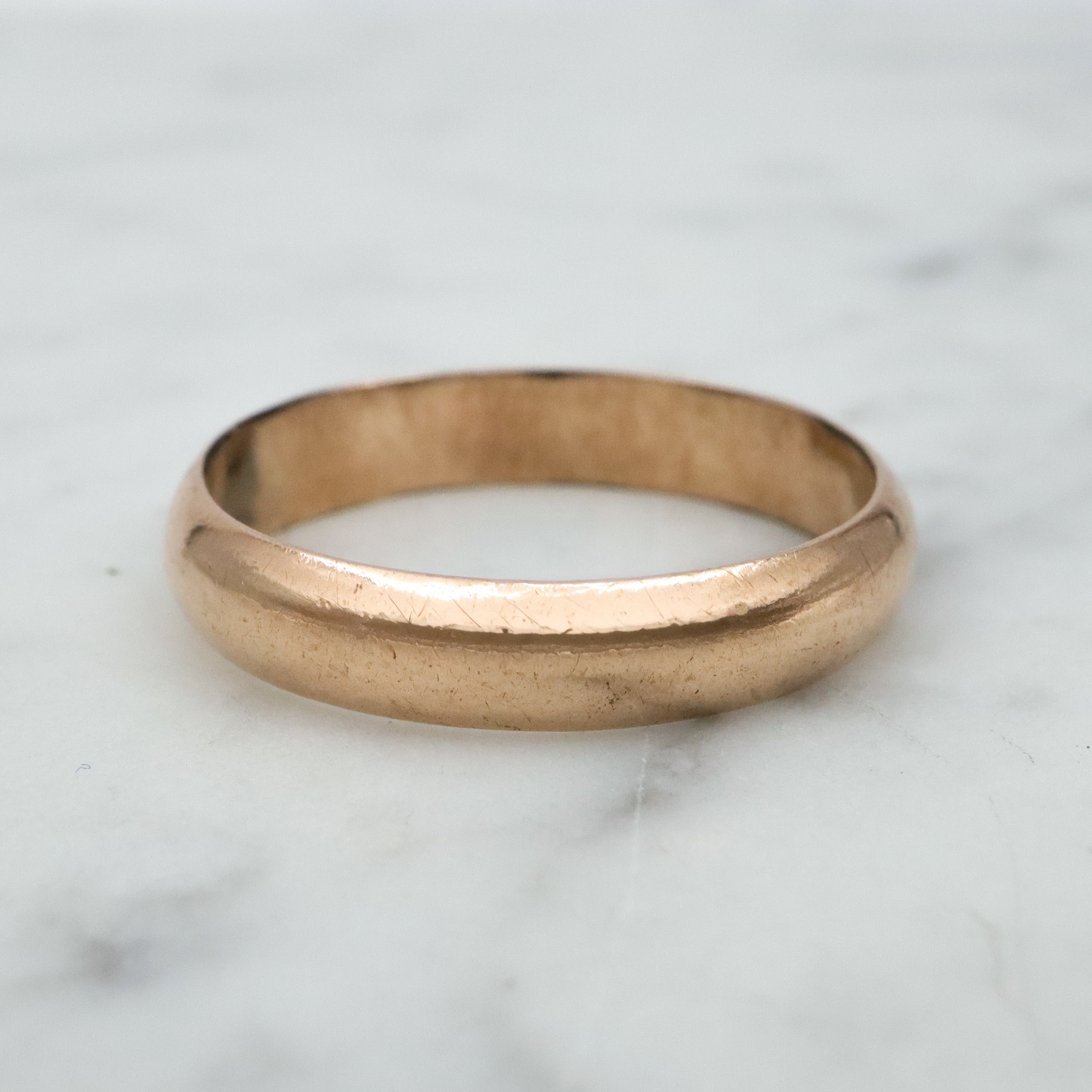 1950s Uncas 10k gold filled 4mm band, size 8.5