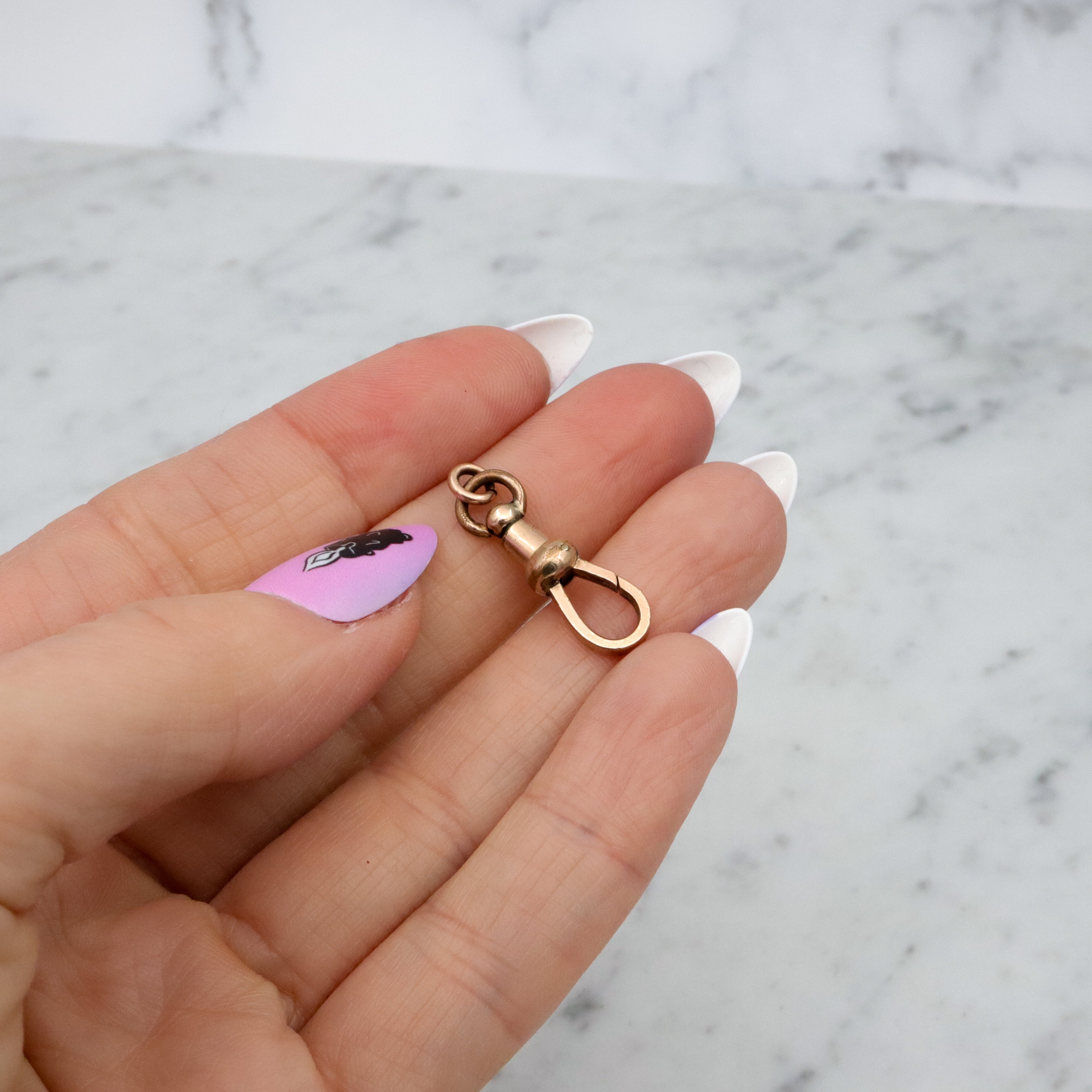 Antique Victorian gold filled dog clip clasp