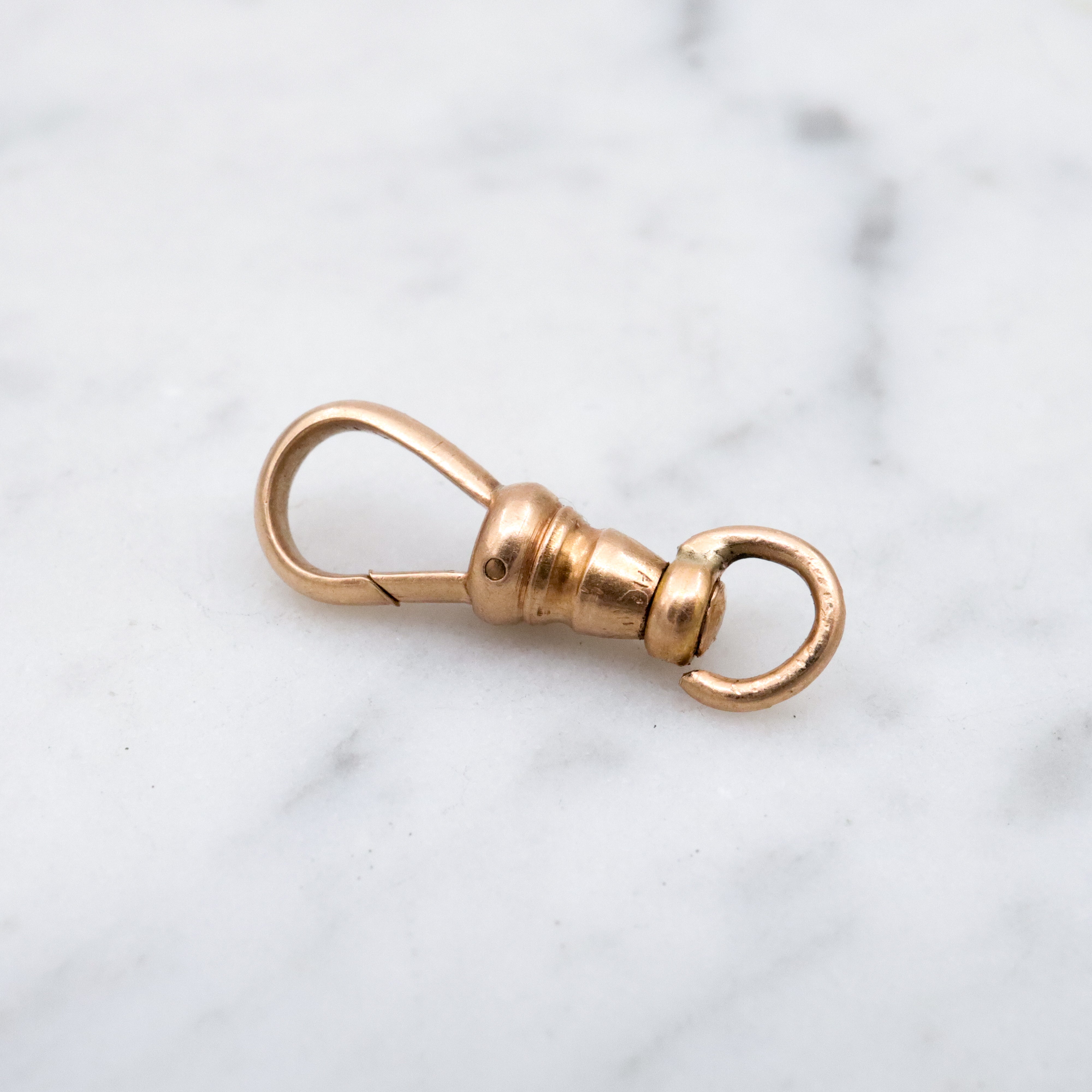 Antique Victorian 14k gold dog clip clasp