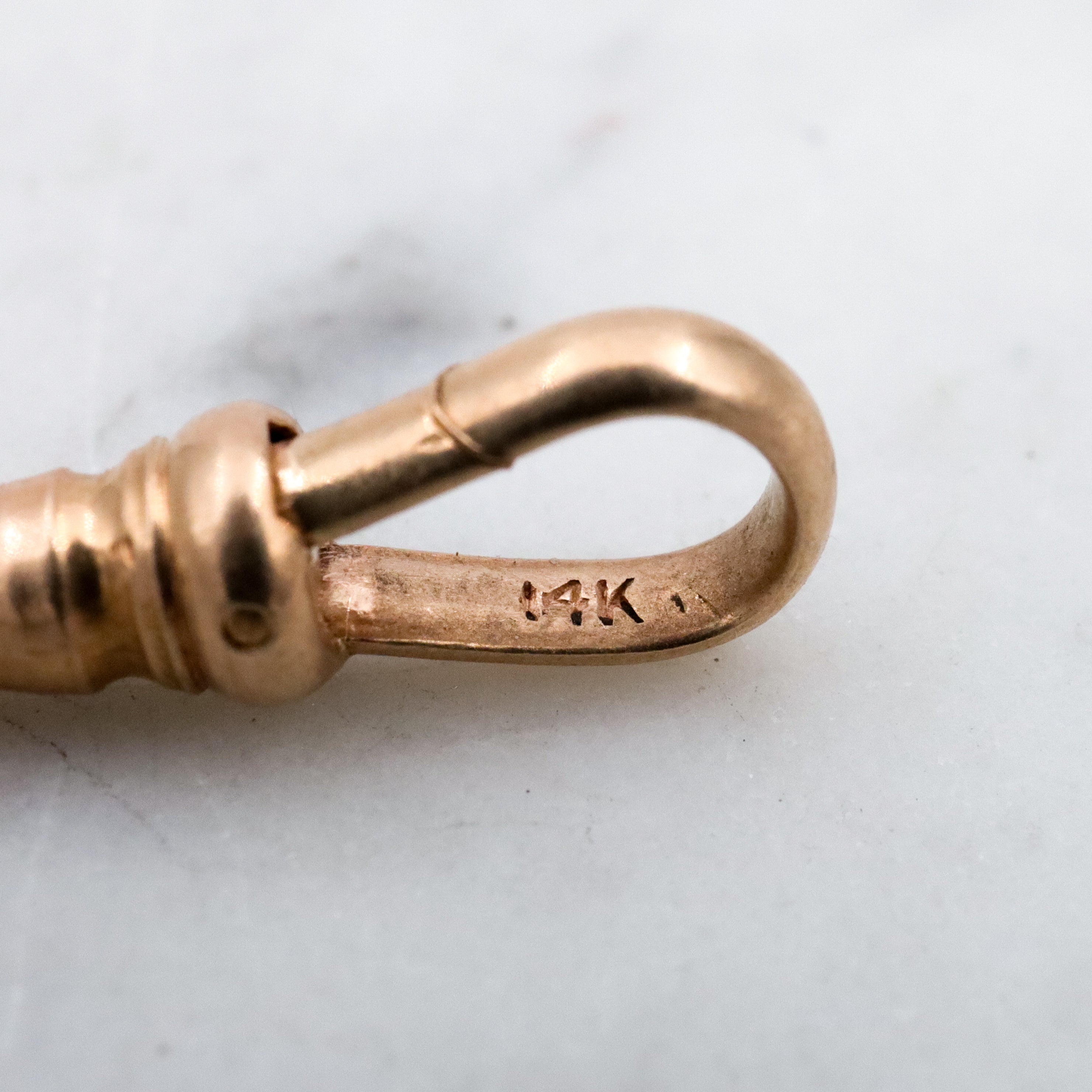 Antique Victorian 14k gold dog clip clasp