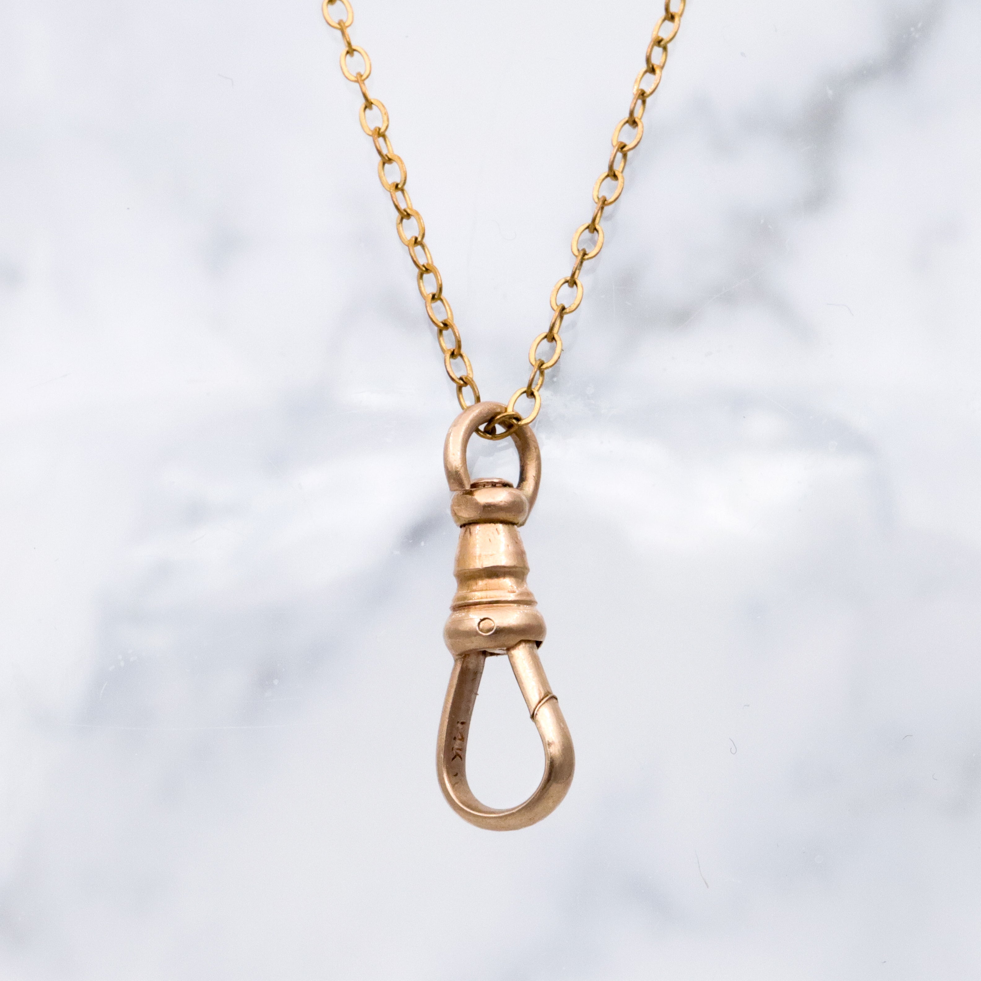 Antique Victorian 14k gold dog clip clasp