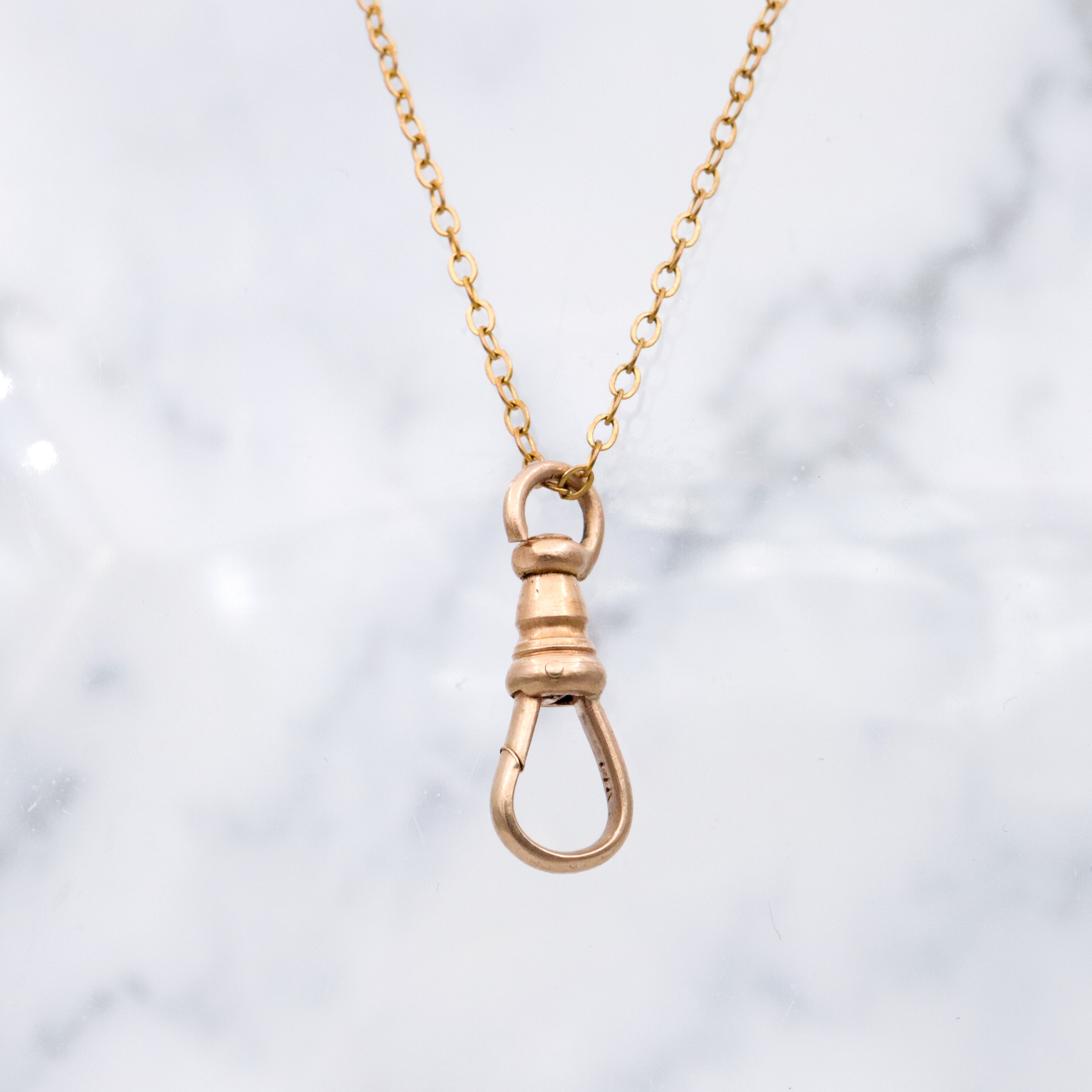 Antique Victorian 14k gold dog clip clasp