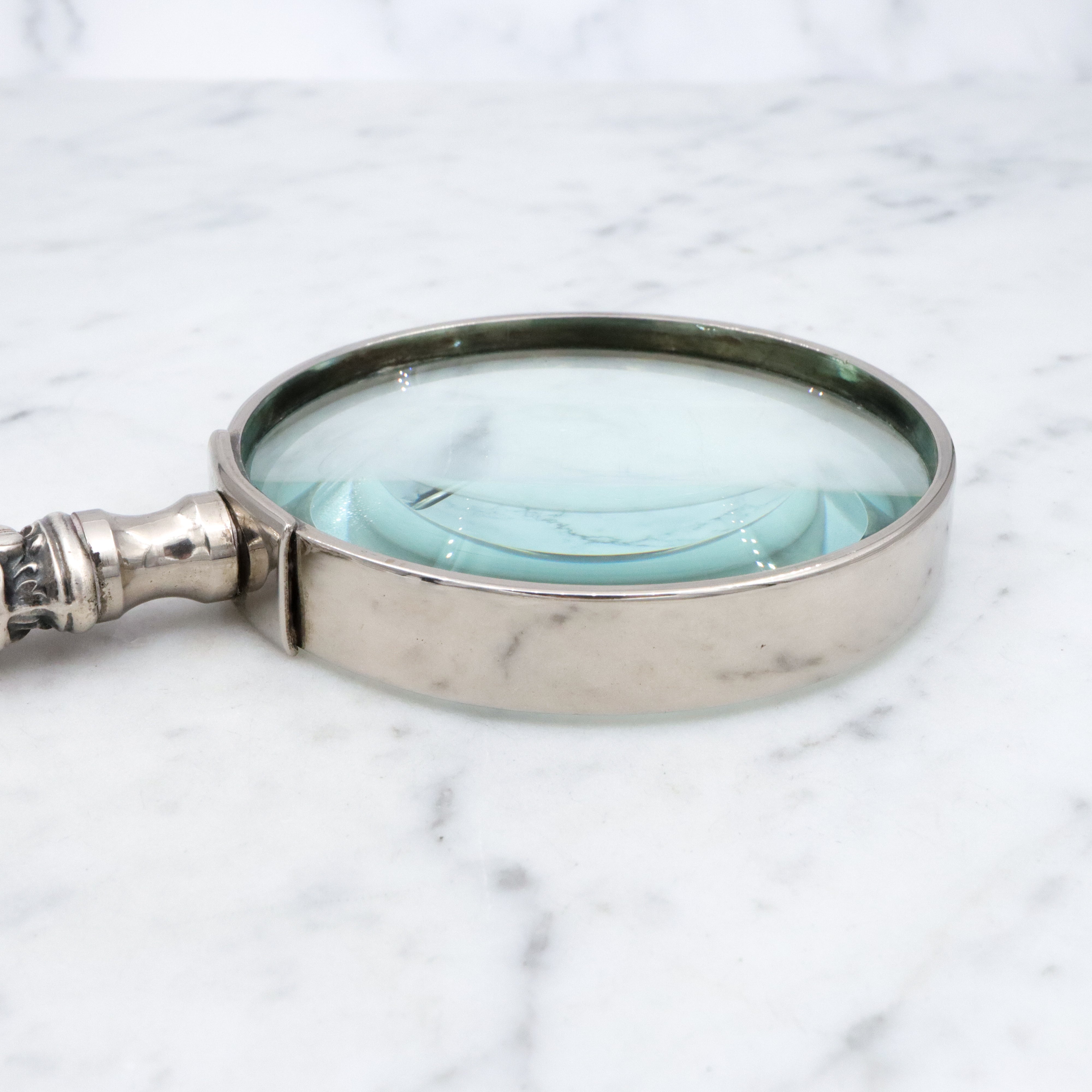 Antique Whiting Lily sterling handled magnifying glass