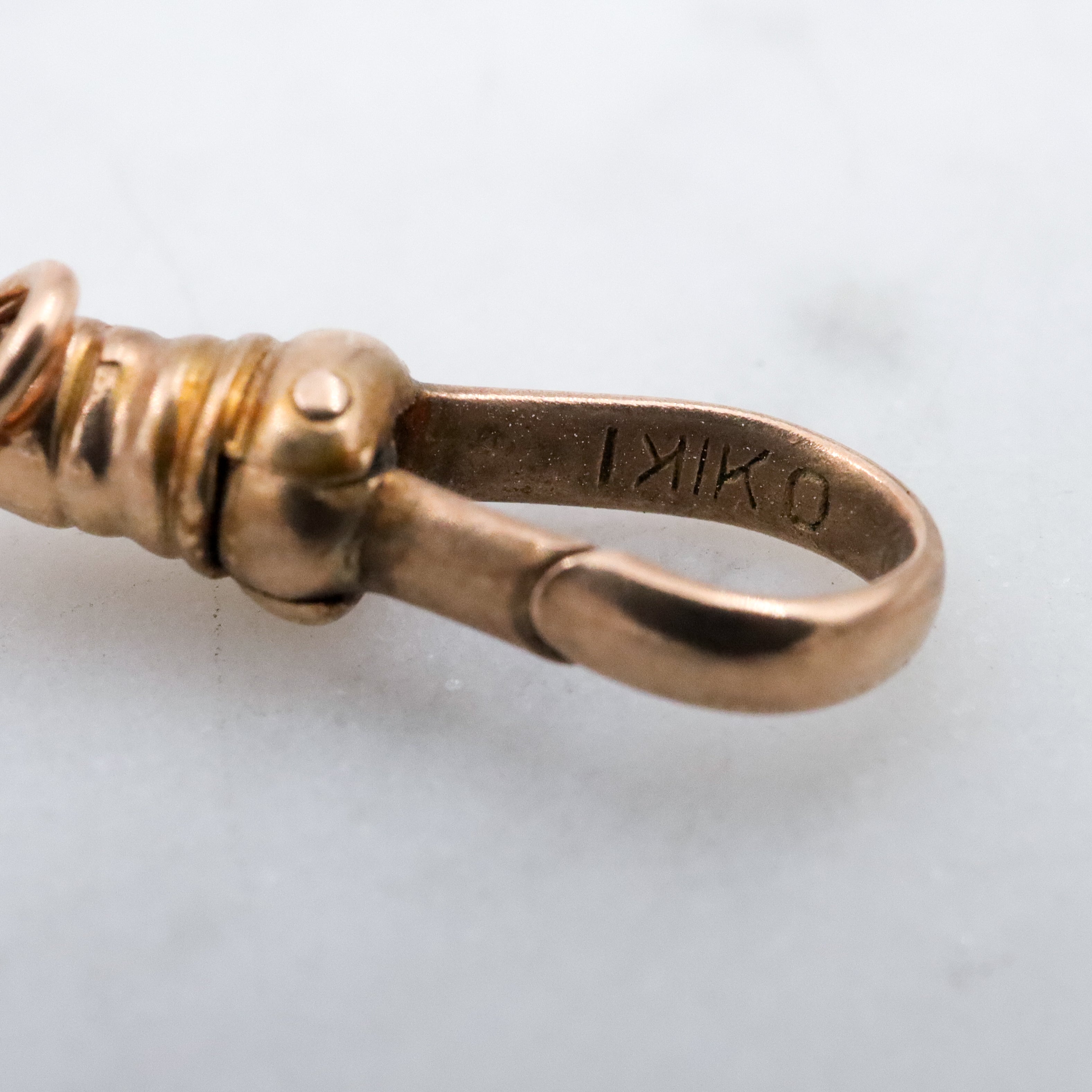 Antique Victorian gold filled dog clip clasp