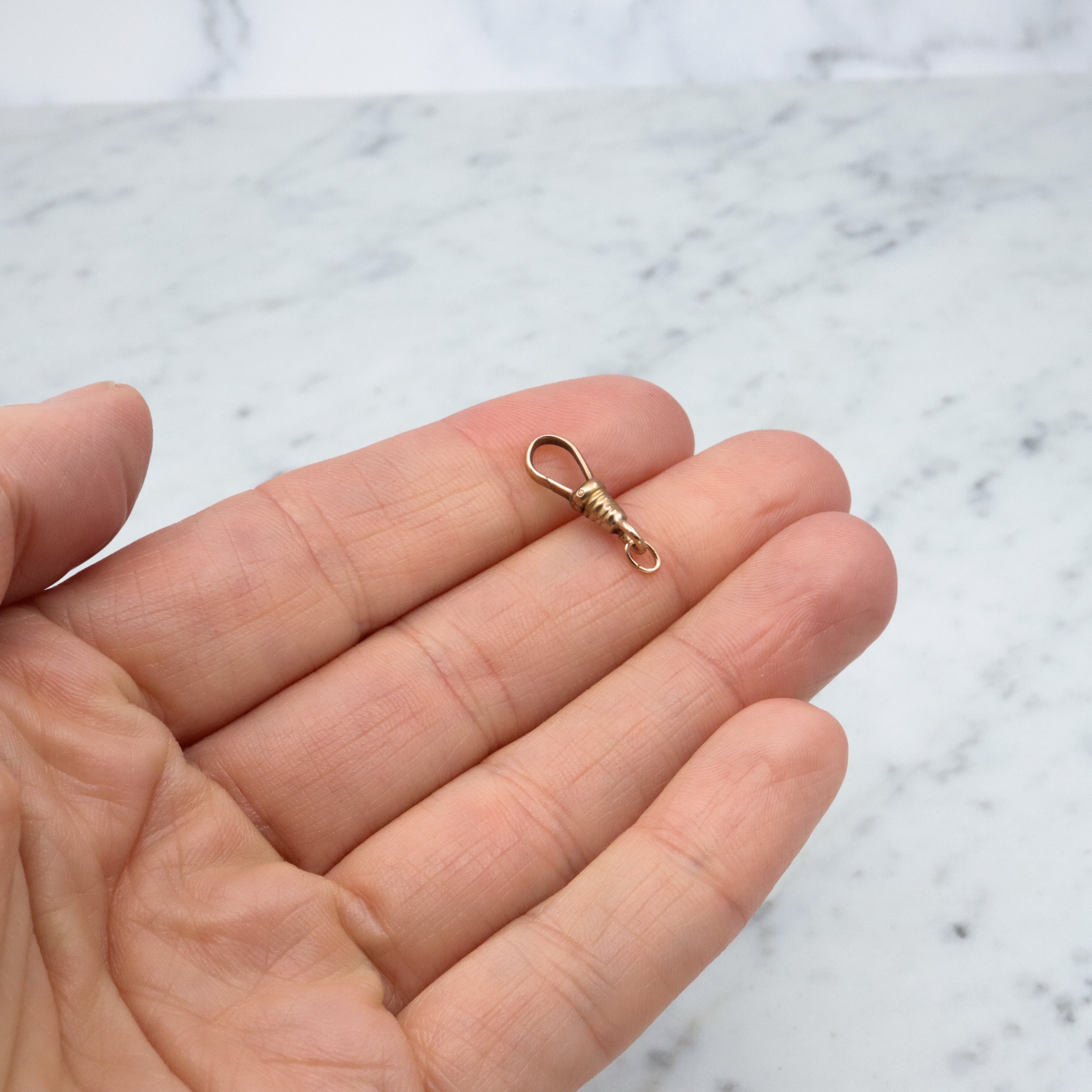 Antique Victorian gold filled dog clip clasp