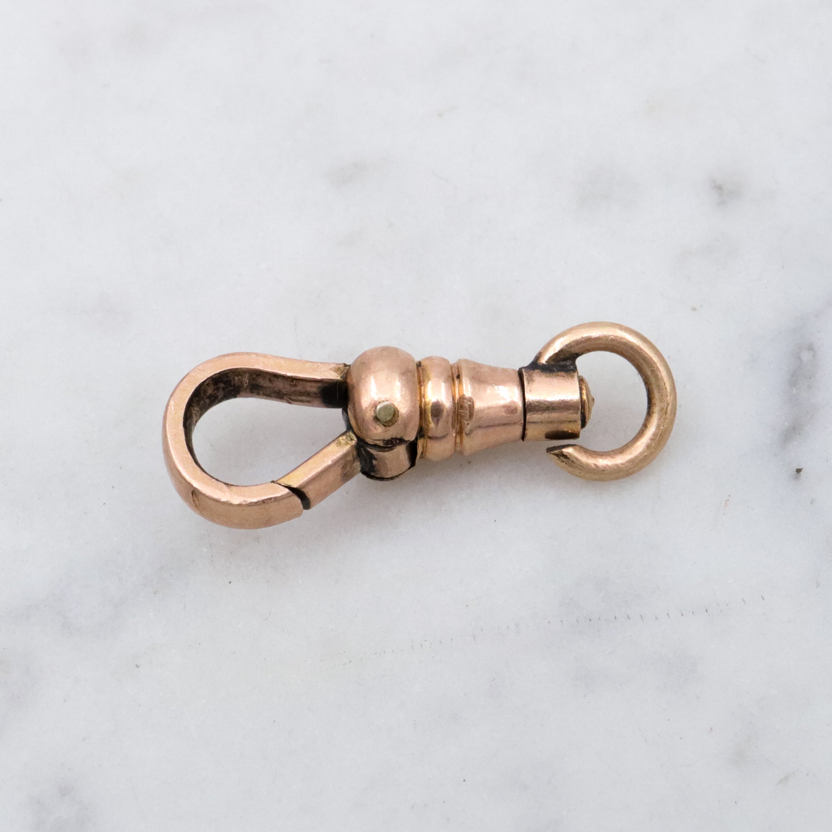 Antique Victorian gold filled swiveling dog clip clasp