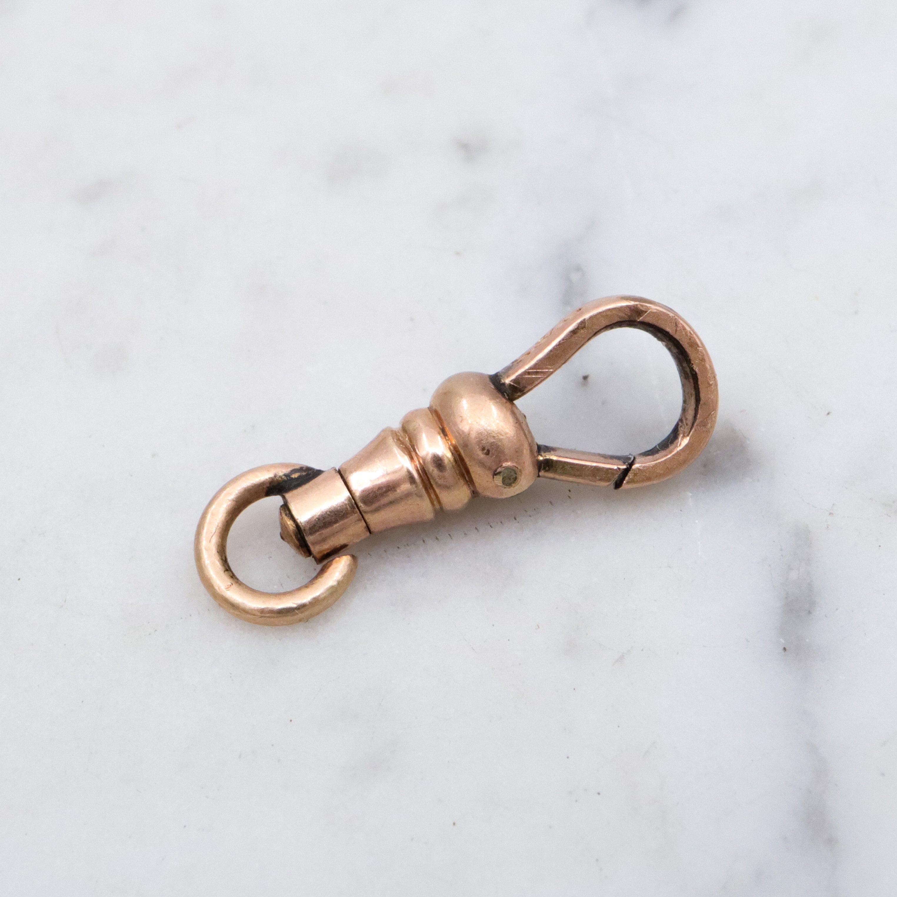 Antique Victorian gold filled swiveling dog clip clasp